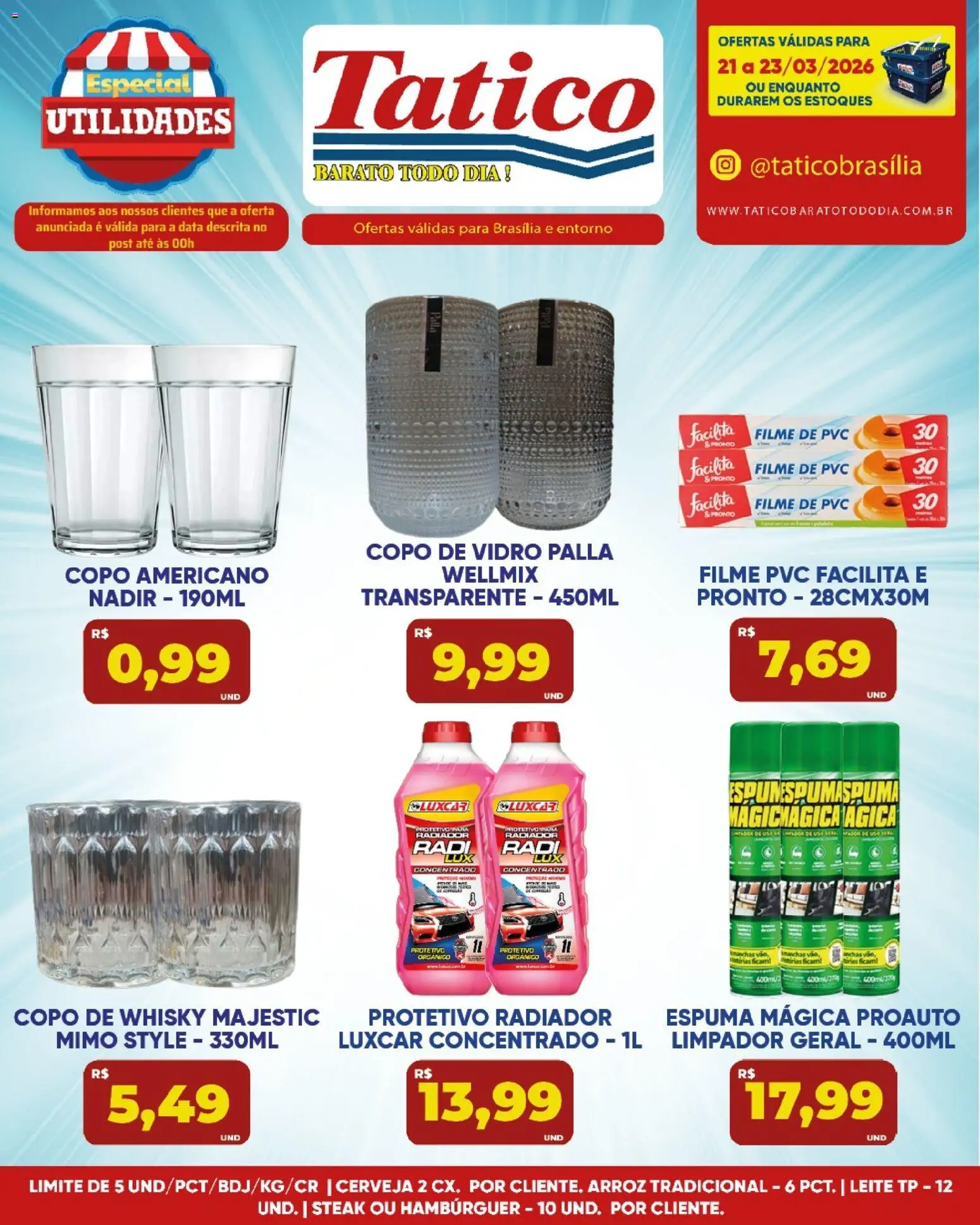 Tatico Folheto - válido de 24.03.2026 | Página: 29 | Produtos: Whisky, Radiador, Arroz, Hambúrguer