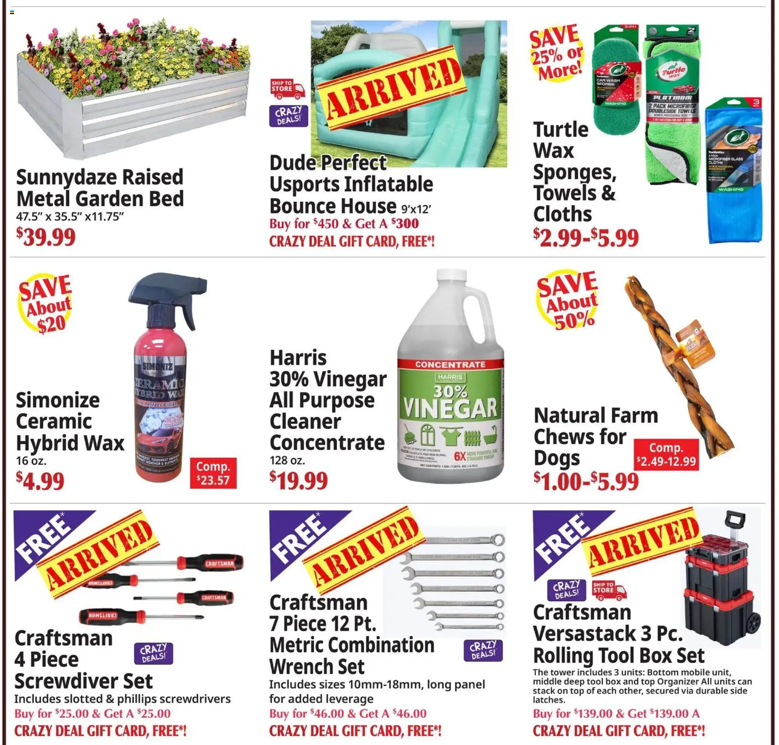 Ocean State Job Lot Ad - valid from 29.01.2026 | Page: 6 | Products: Vinegar, Wrench, Box, Sponge