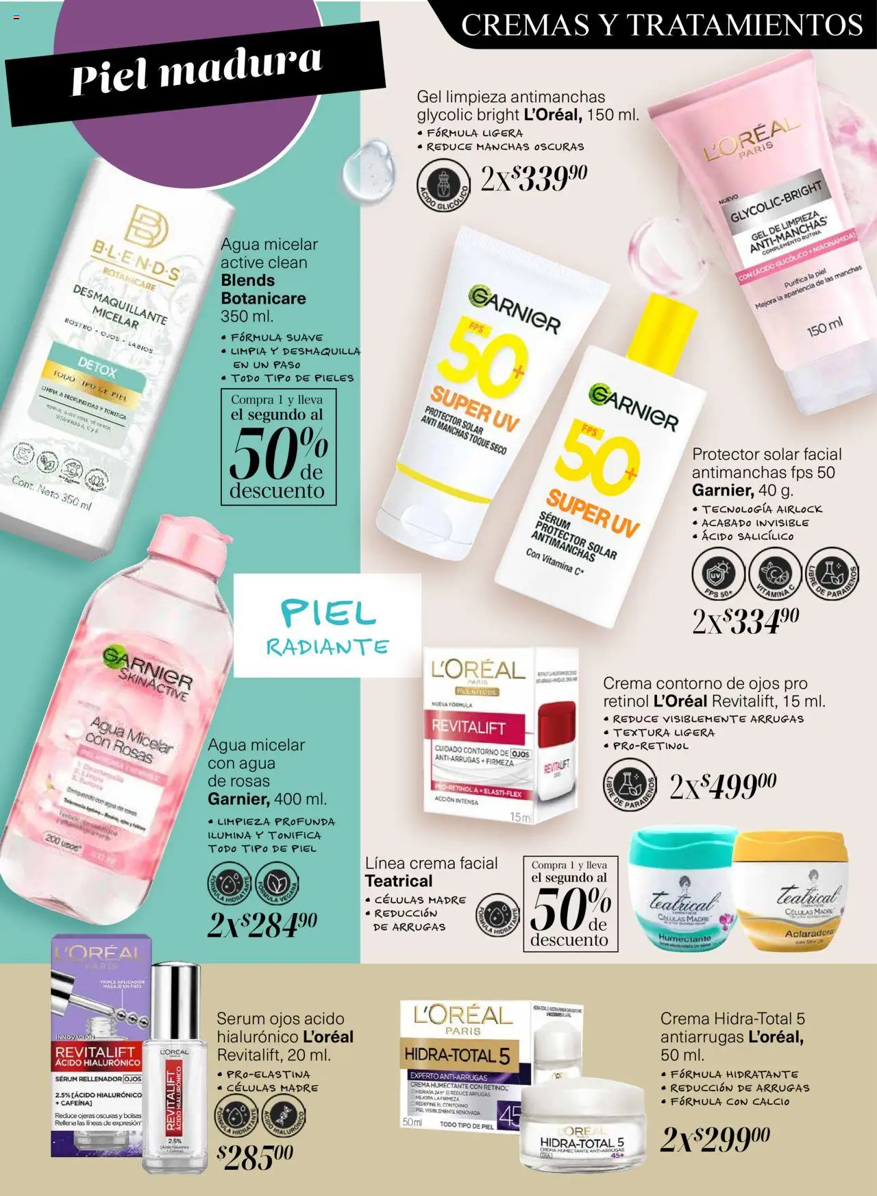 Nuevas ofertas de Soriana válidas en toda la República Mexicana desde el 10.10.2025. ¡Encuentra las mejores ofertas en Soriana - Descubre tu belleza Glowing Híper Nacional! | Página: 14 | Productos: Contorno de ojos, Crema, Agua, Protector solar