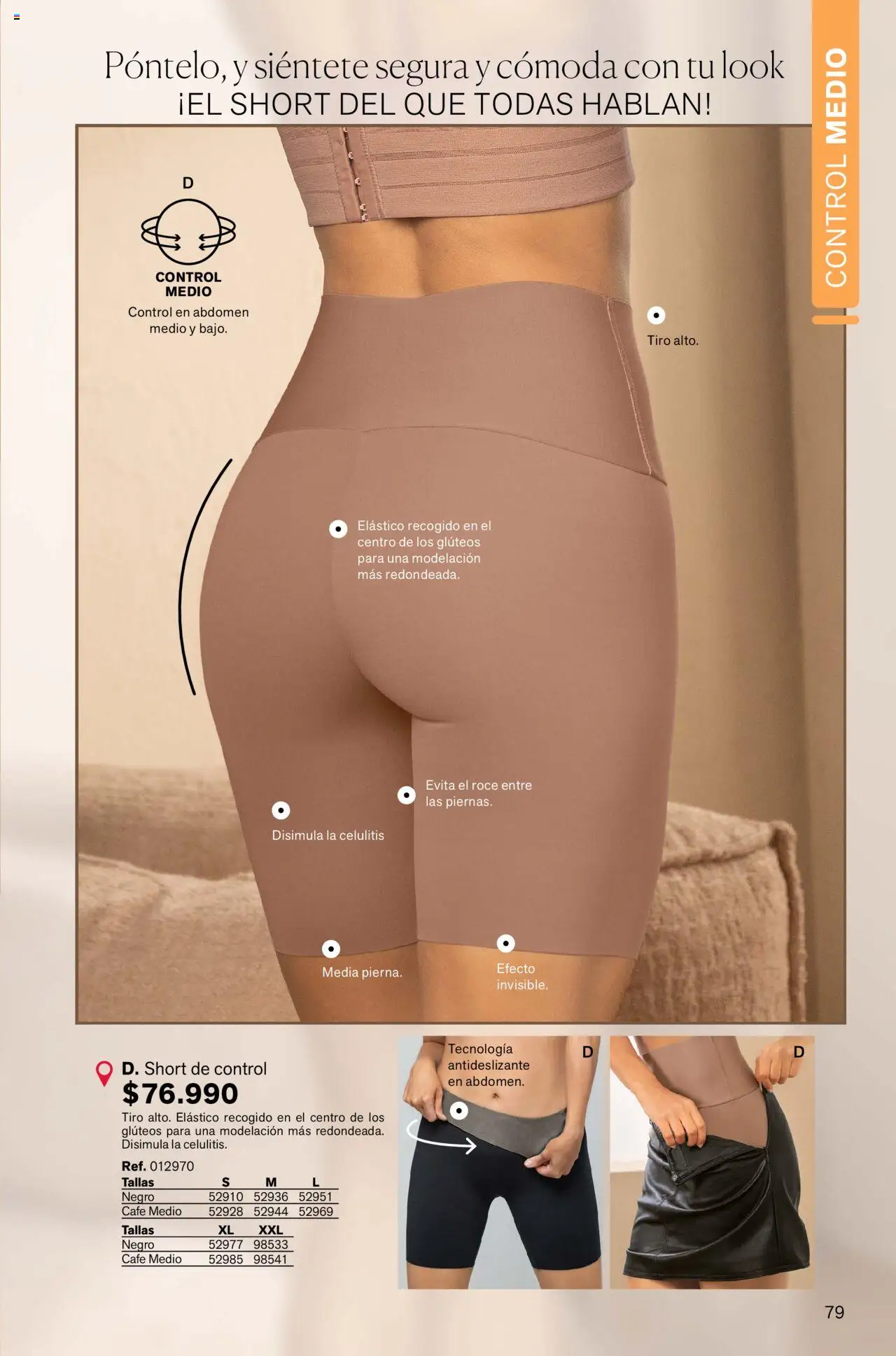 Leonisa revista - valida desde el 12.09.2025 | Página: 79 | Productos: Short, Cómoda, Café