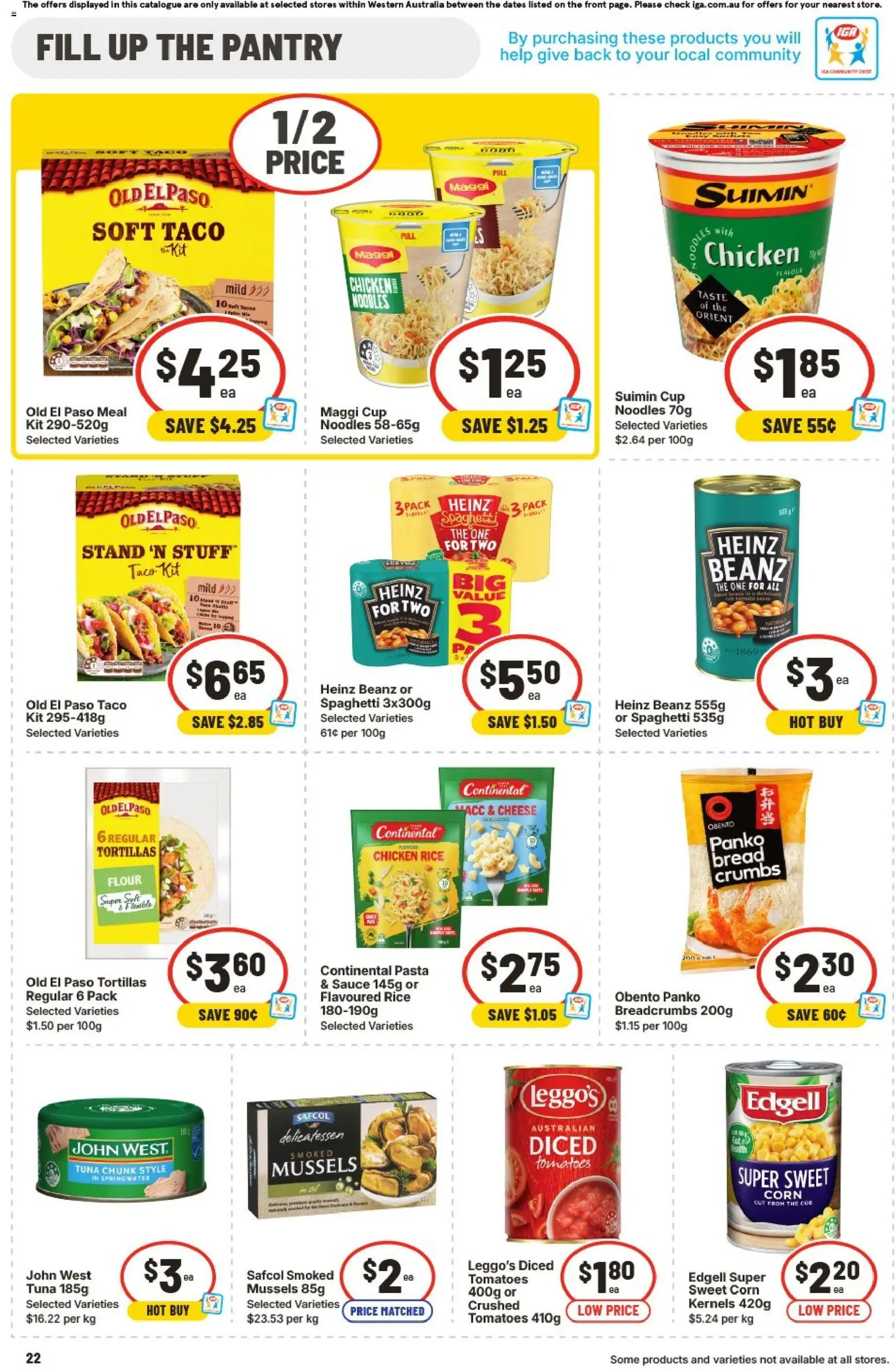 IGA catalogue - valid from 04.02.2026 | Page: 29 | Products: Chicken, Tomatoes, Pasta, Tuna