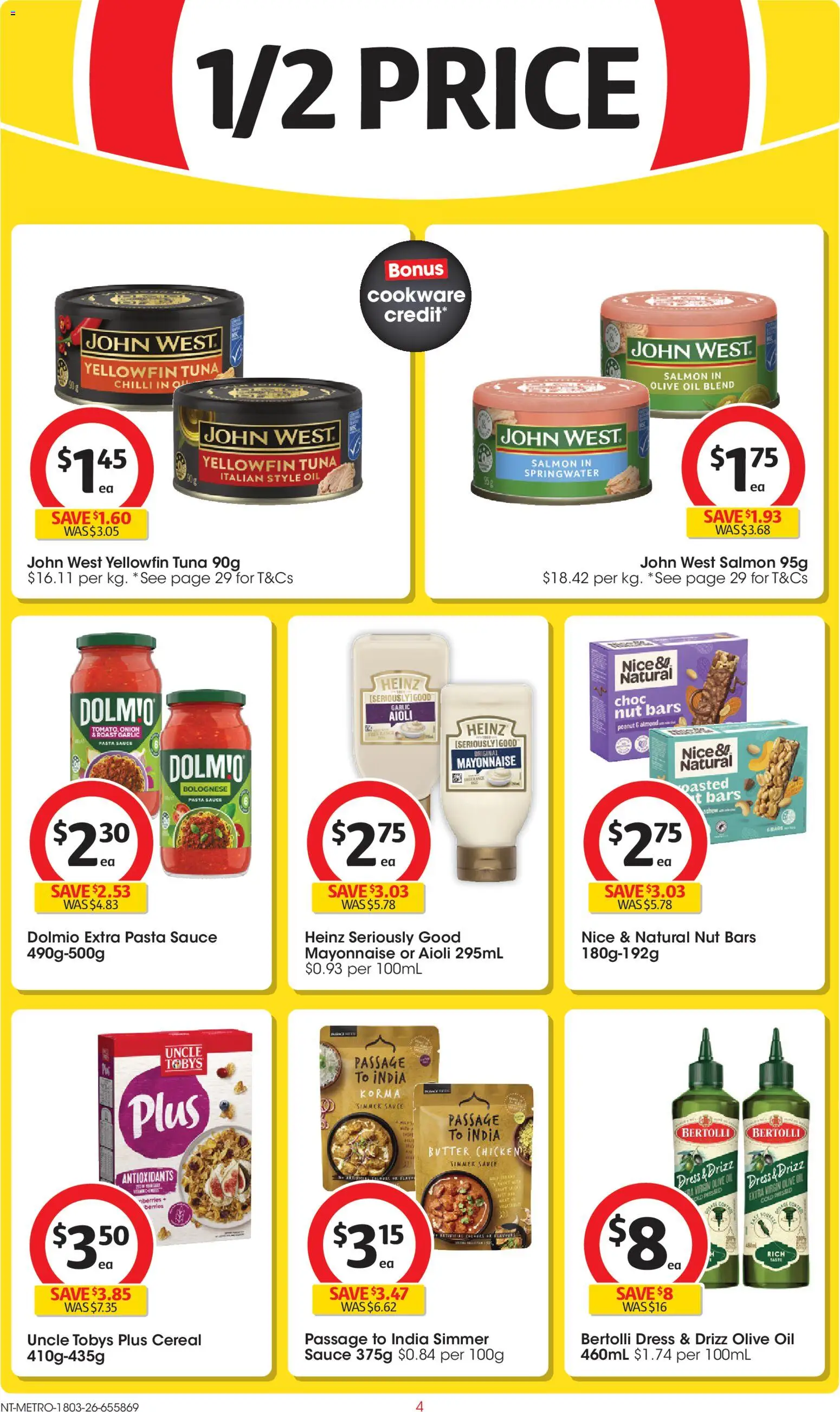 Coles catalogue - valid from 18.03.2026 | Page: 4 | Products: Butter, Chicken, Pasta, Sauce