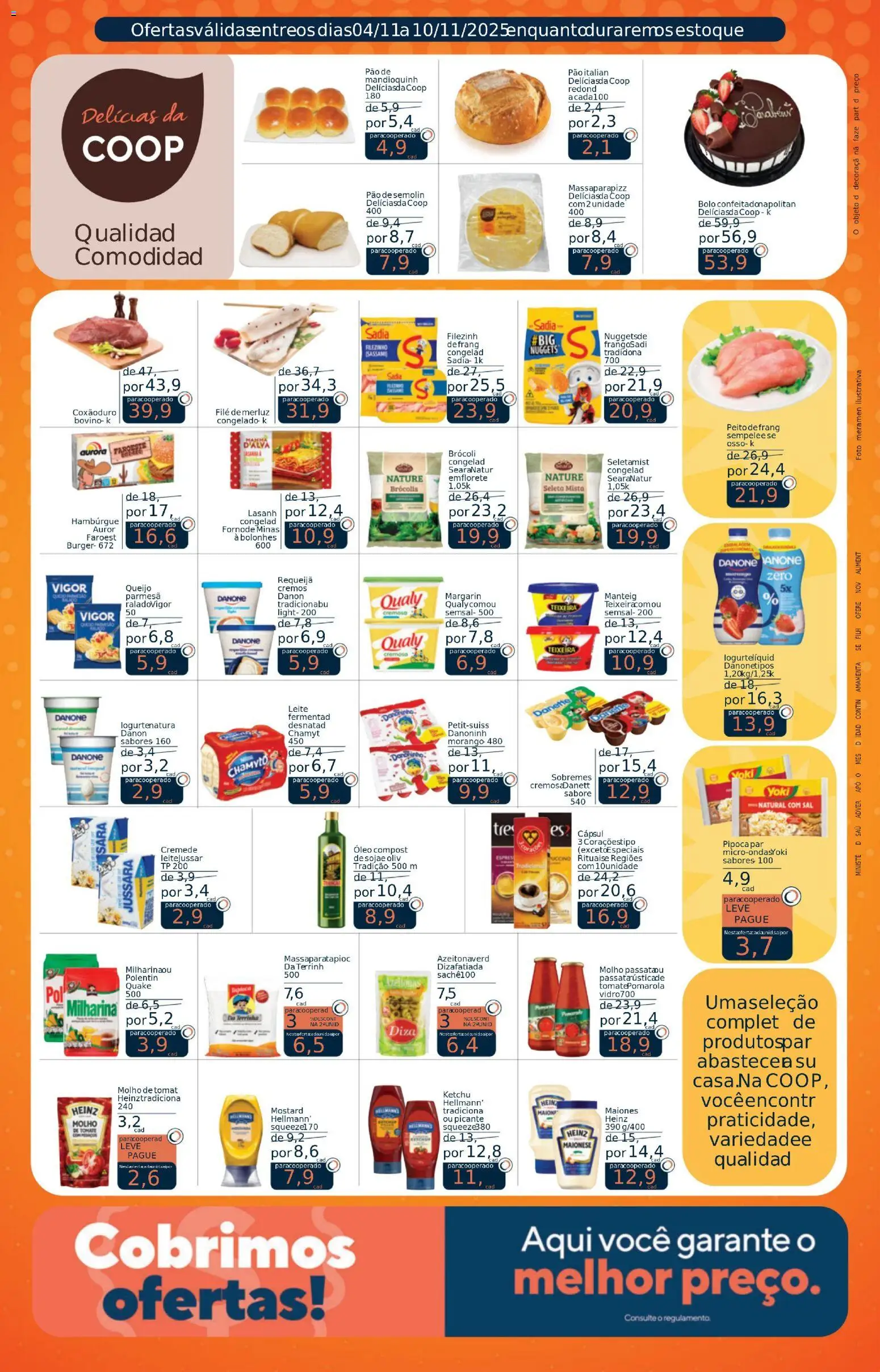 Coop Folheto - válido de 04.11.2025 | Página: 2 | Produtos: Azeitonas, Leite, Pão, Bolo