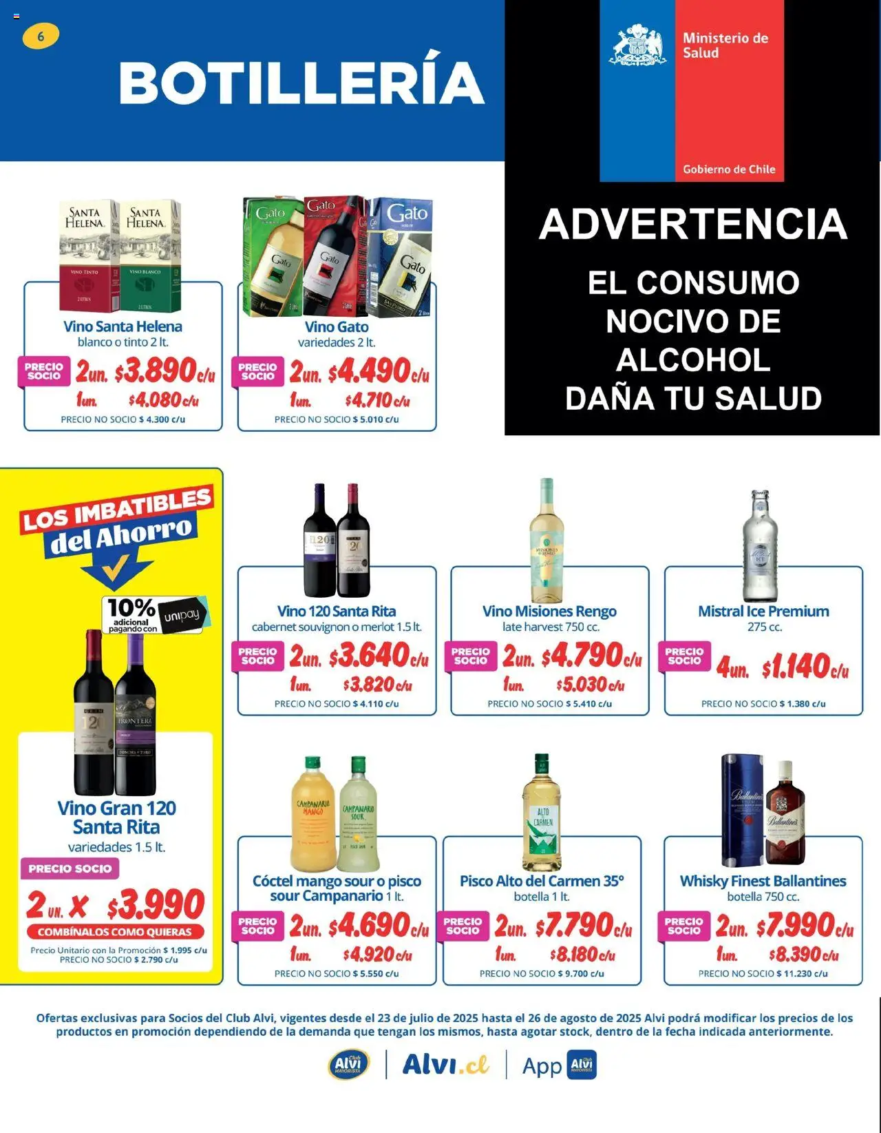 Alvi catálogo │ válido desde el 23.07.2025 | Página: 6 | Productos: Mango, Botella, Vino, Whisky