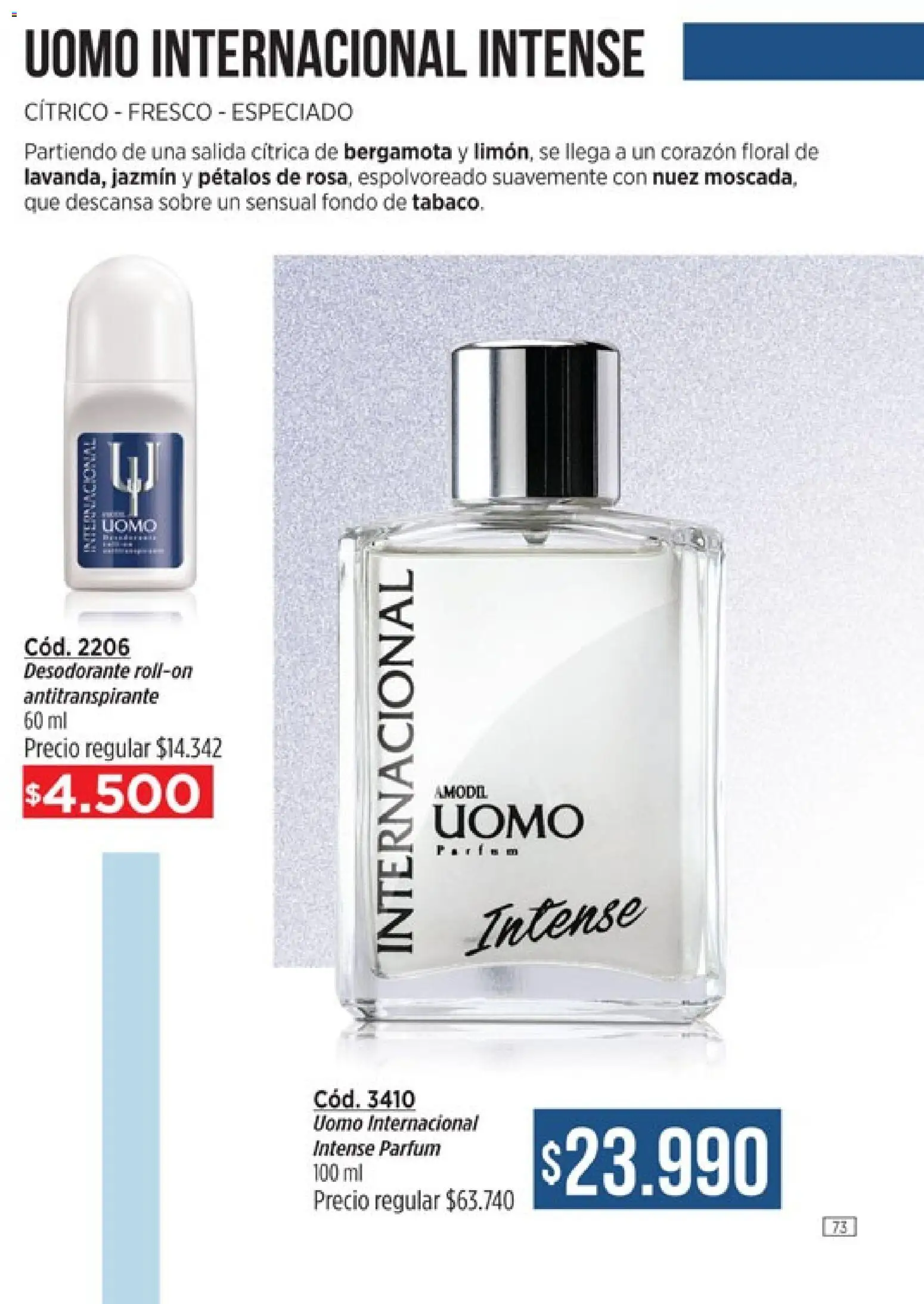 Catálogo Amodil Campaña 4 │ válido desde el 01.03.2026 | Página: 73 | Productos: Sobre, Desodorante, Antitranspirante, Nuez