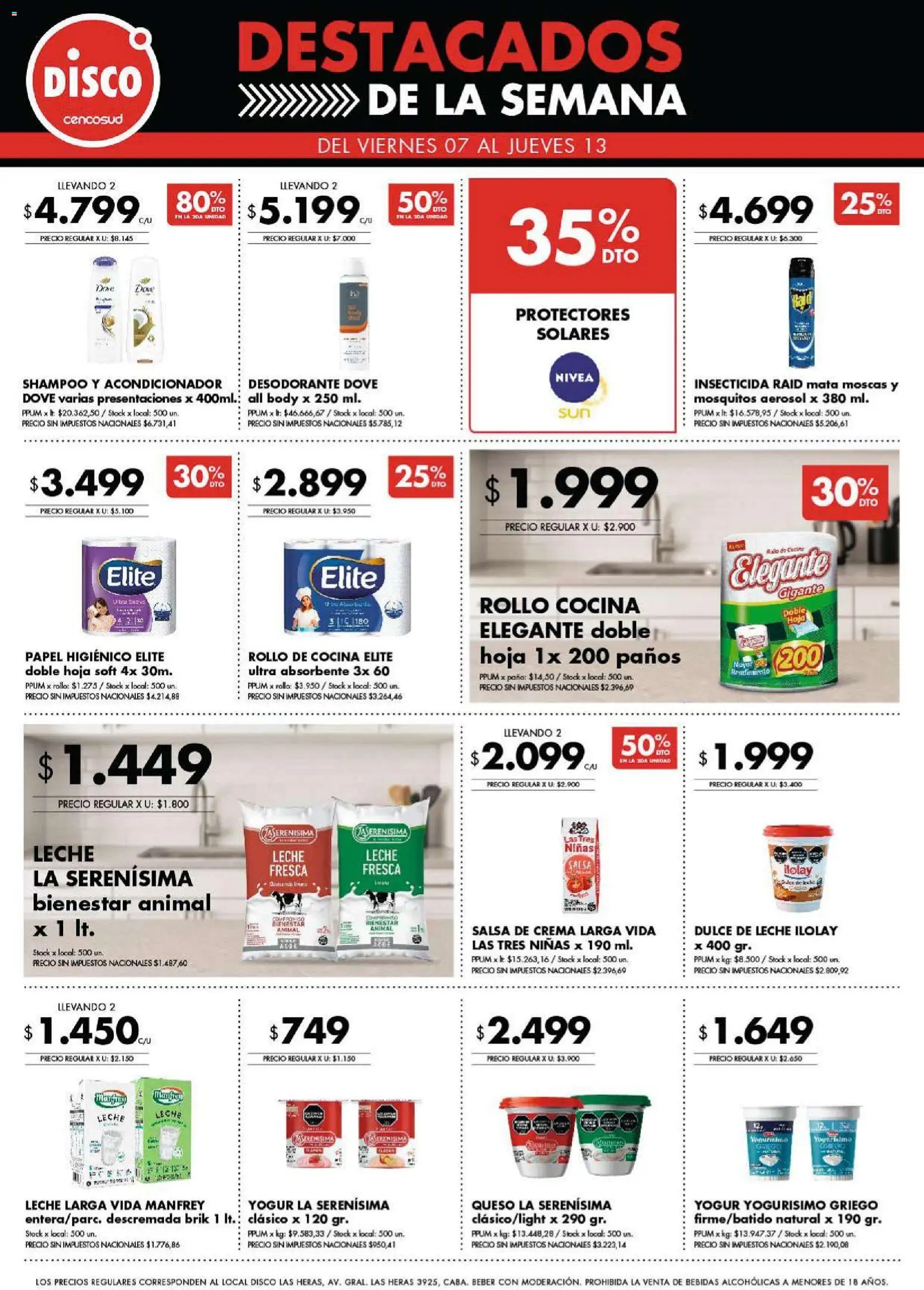 Disco - Destacados - Ofertas I Nacional │ válido desde el 07.11.2025 | Página: 2 | Productos: Disco, Acondicionador, Desodorante, Yogur