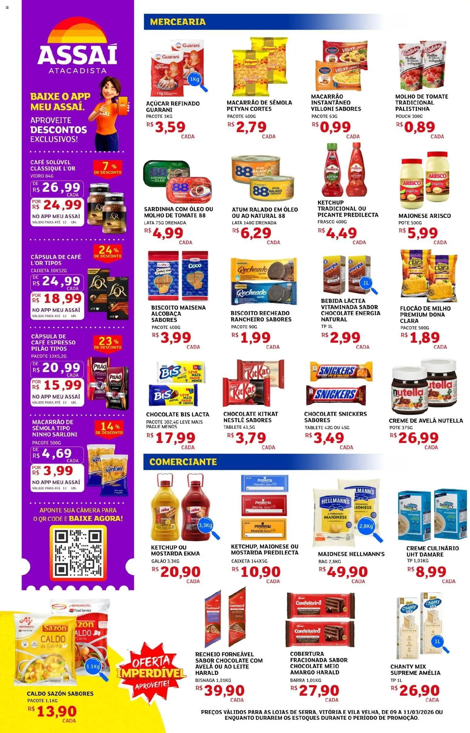 Assaí Atacadista Folheto - válido de 09.03.2026 | Página: 2 | Produtos: Coco, Leite, Óleo, Café solúvel