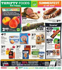 Preview of Thrifty Foods weekly flyer / circulaire from shop Thrifty Foods valid from 14.08.2025