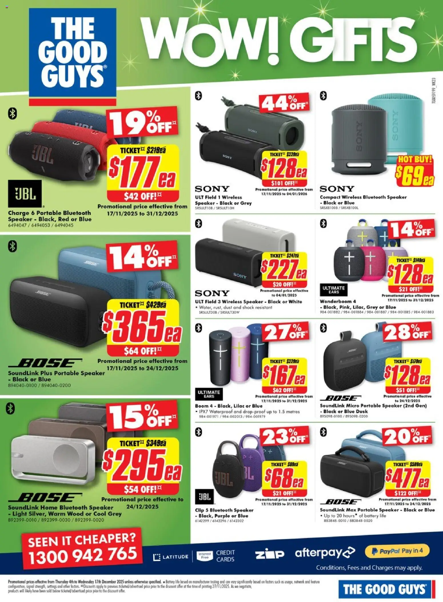 The Good Guys catalogue - valid from 03.12.2025 | Page: 31 | Products: Light, Bluetooth speaker, Speaker, Portable