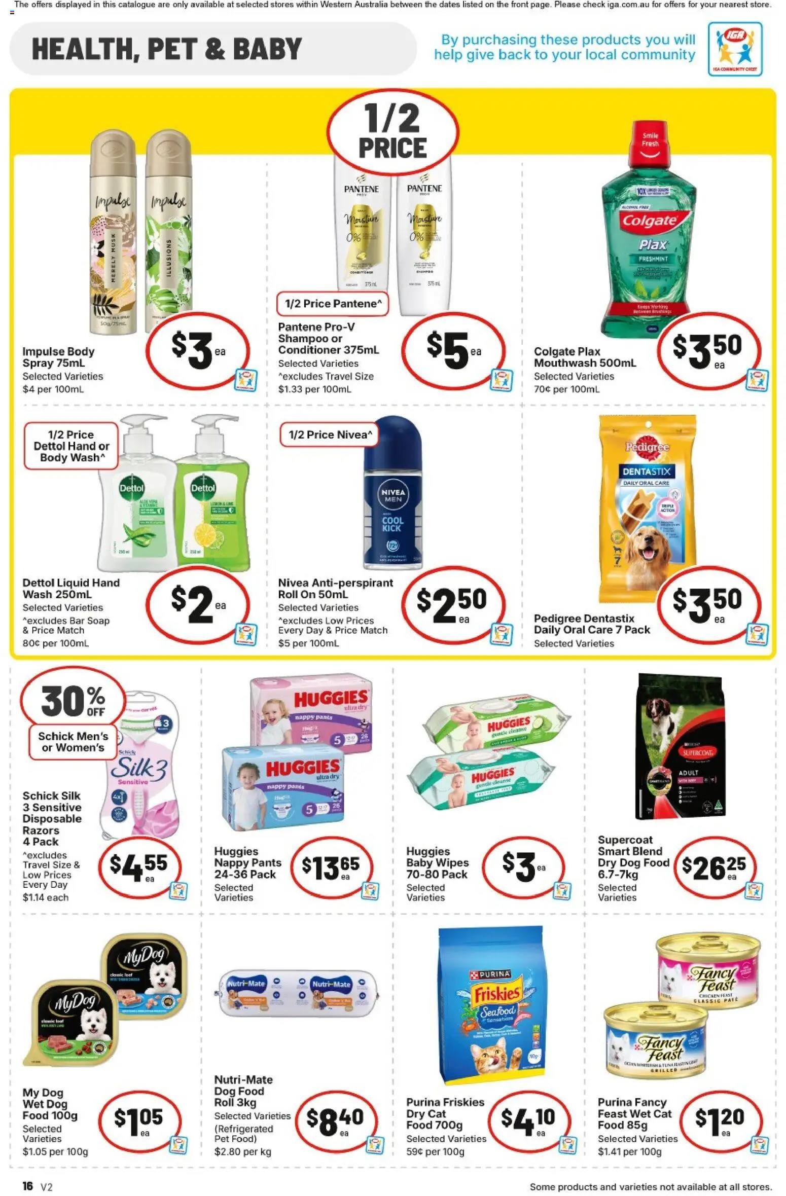IGA catalogue - valid from 21.01.2026 | Page: 16 | Products: Shampoo, Soap, Mouthwash, Pants