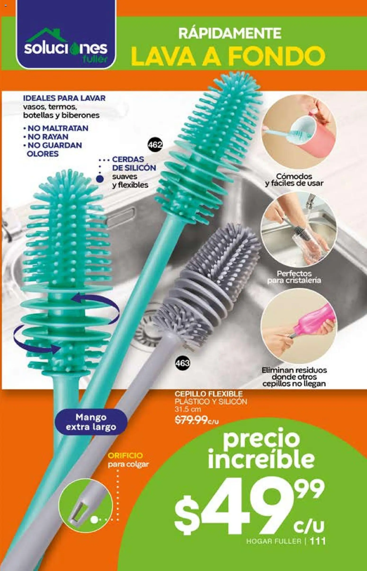 Nuevas ofertas de Fuller válidas en toda la República Mexicana desde el 29.04.2026. ¡Encuentra las mejores ofertas en Fuller campaña 2 2026! | Página: 111 | Productos: Cepillo, Mango, Flexible