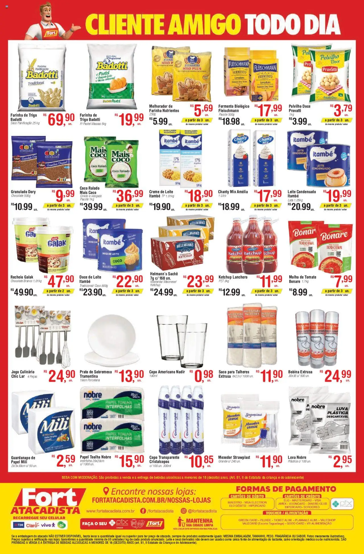 Fort Atacadista Folheto - válido de 08.09.2025 | Página: 2 | Produtos: Saquê, Farinha de trigo, Ketchup, Creme