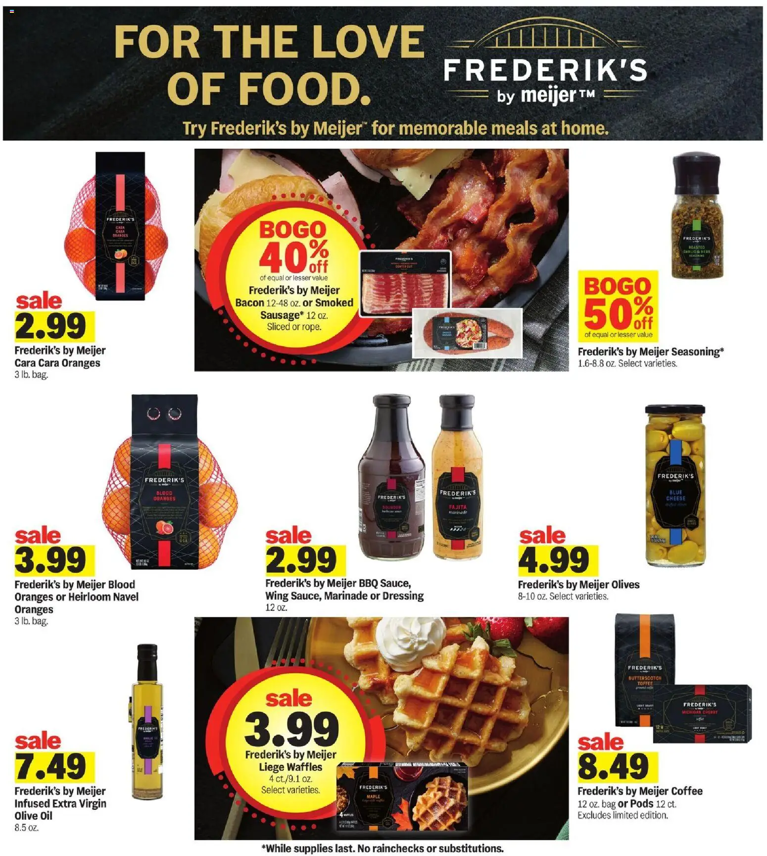 Meijer Weekly Ad - MI - valid from 25.03.2026 | Page: 30 | Products: Cheese, Oil, Coffee, Oranges