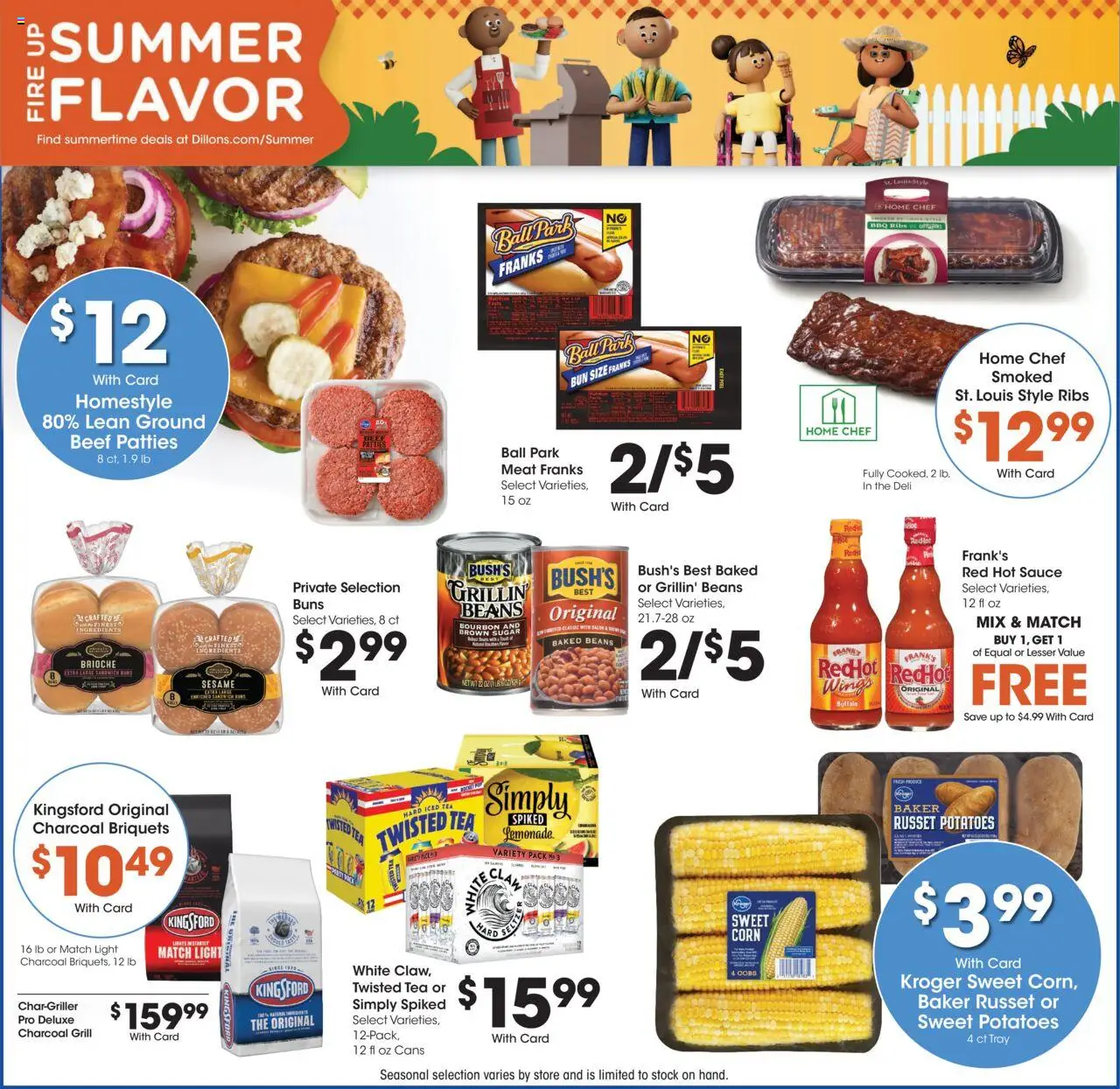 Dillons Weekly Ad - KS - valid from 30.07.2025 | Page: 7 | Products: Corn, Bourbon, Sugar, Grill