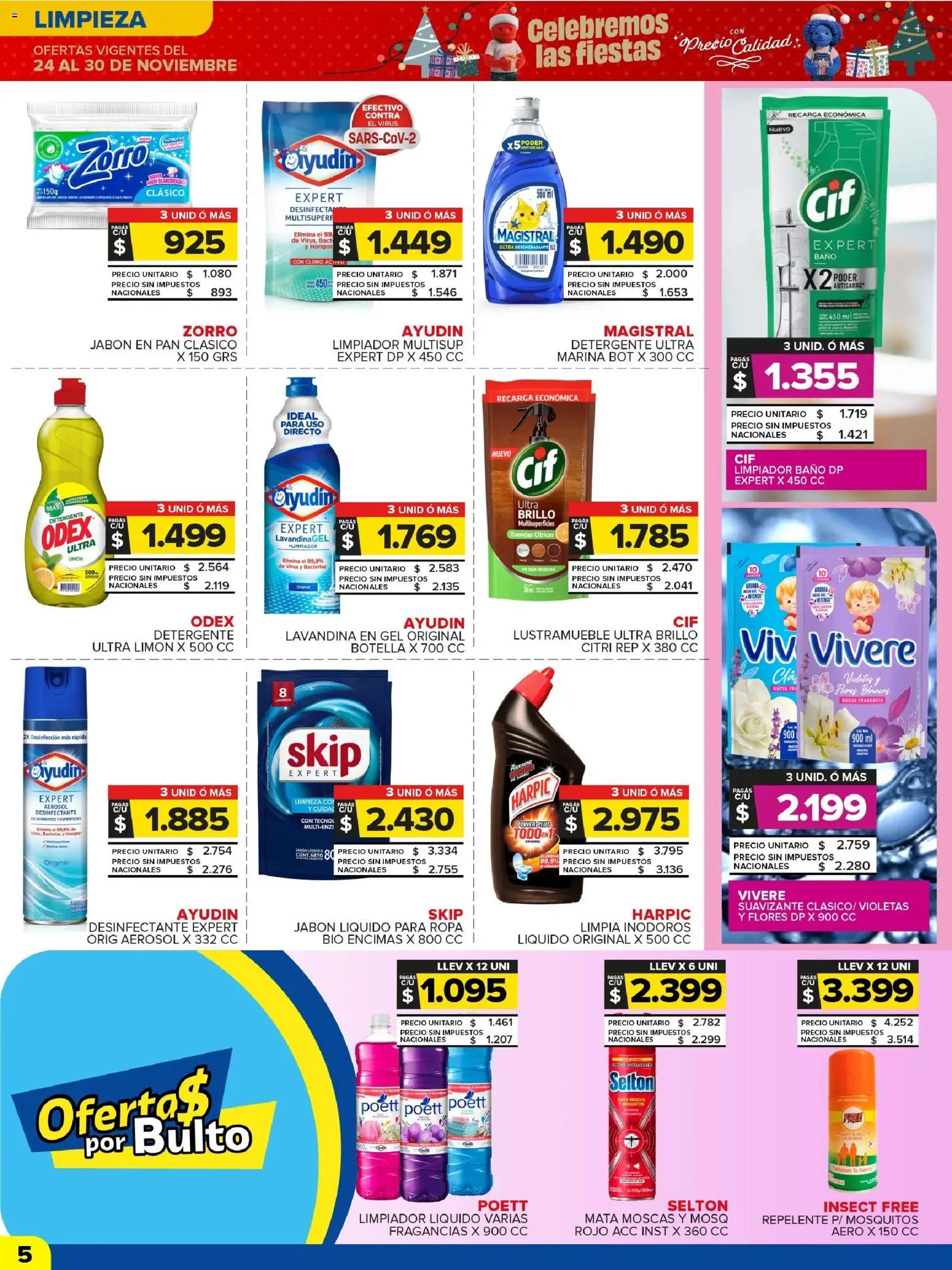 Carrefour Maxi catálogo │ válido desde el 24.11.2025 | Página: 8 | Productos: Mata moscas, Repelente, Jabón, Suavizante