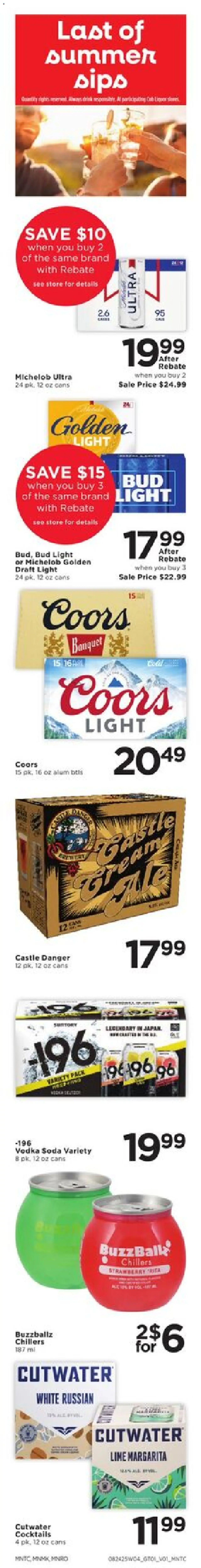 Cub Foods Weekly Savings - MN - valid from 24.08.2025 | Page: 4 | Products: Vodka