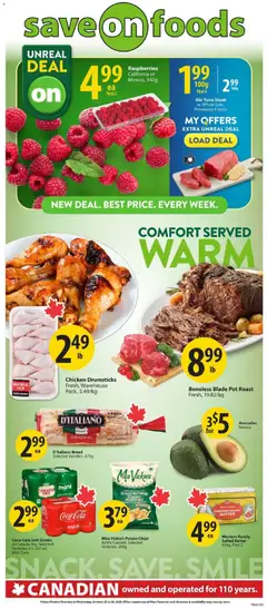 Preview of Save on foods weekly flyer / circulaire from shop Save on foods valid from 23.10.2025