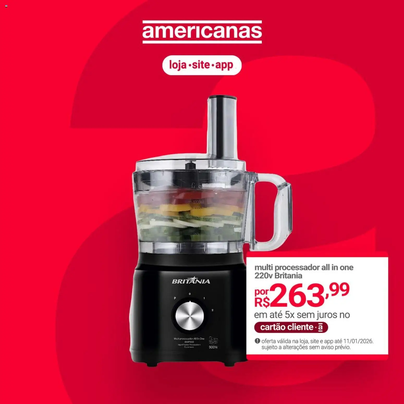 Lojas Americanas Folheto - válido de 06.01.2026 | Página: 7 | Produtos: Processador