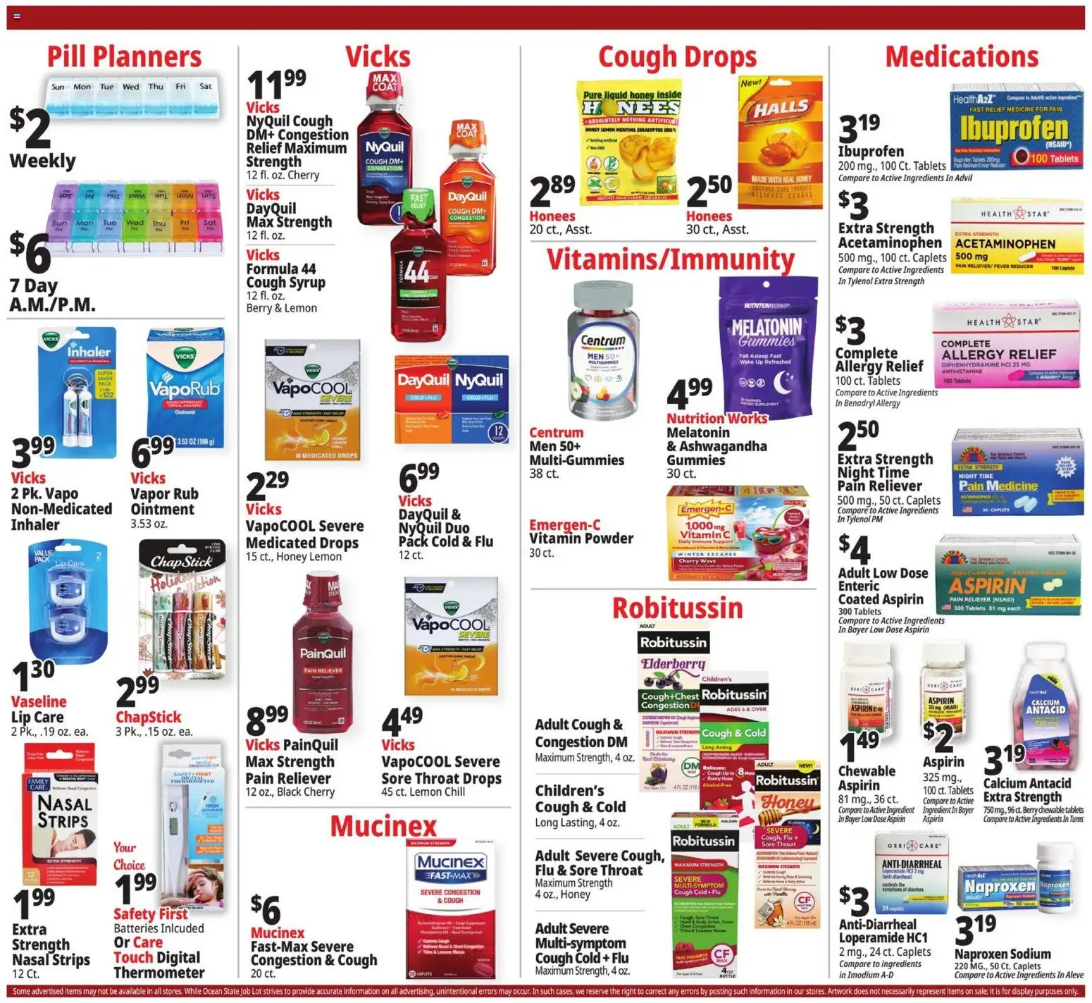 Ocean State Job Lot Weekly Ad - MA - valid from 06.11.2025 | Page: 13 | Products: Vitamin, Powder, Lemon, Thermometer