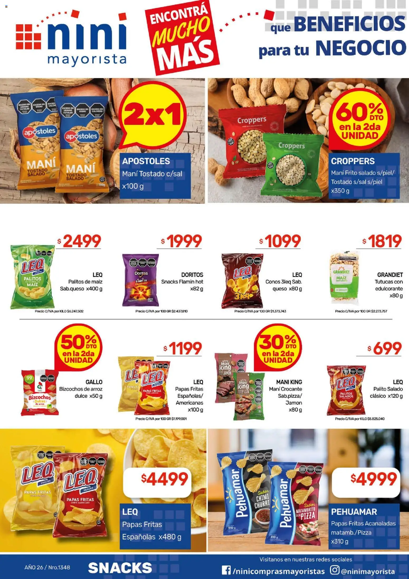 NINI Mayorista - Ofertas │ válido desde el 23.02.2026 | Página: 29 | Productos: Maiz, Mani, Arroz, Papas fritas