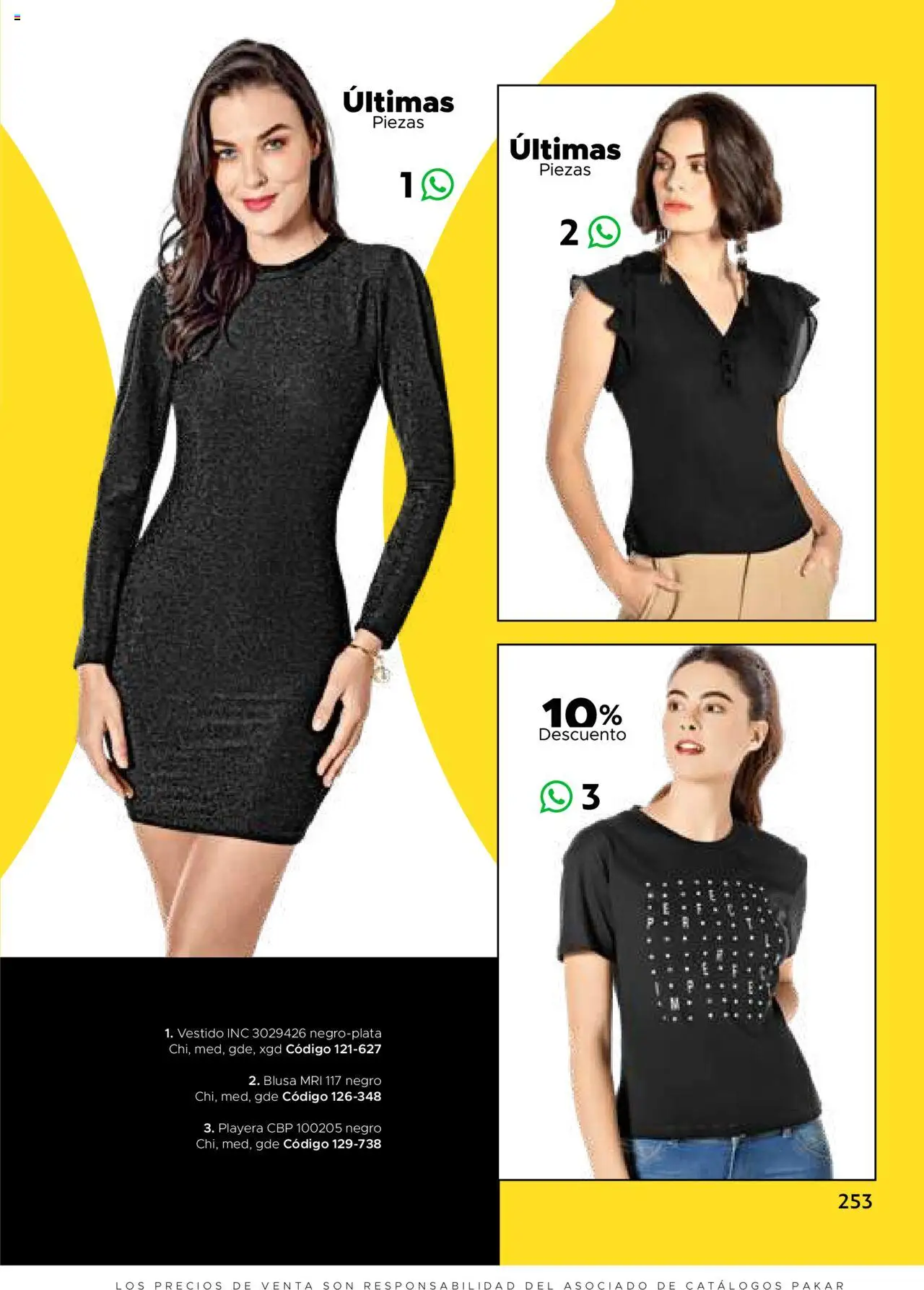 Nuevas ofertas de SC Pakar válidas en toda la República Mexicana desde el 24.07.2025. ¡Encuentra las mejores ofertas en SC Pakar Catálogo Ropa y Accesorios! | Página: 253 | Productos: Blusa, Vestido, Playera