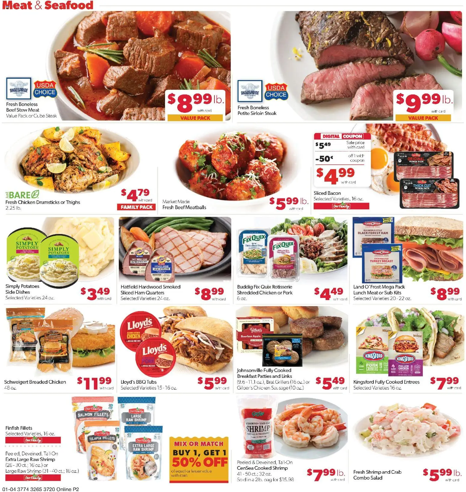 Family Fare Weekly Ad - IA - valid from 04.01.2026 | Page: 6 | Products: Ham, Salad, Sausage, Oven