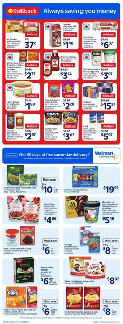Preview of Walmart weekly flyer from shop Walmart valid from 30.10.2025 | Page: 6 | Products: Rice, Noodles, Butter, Pizza