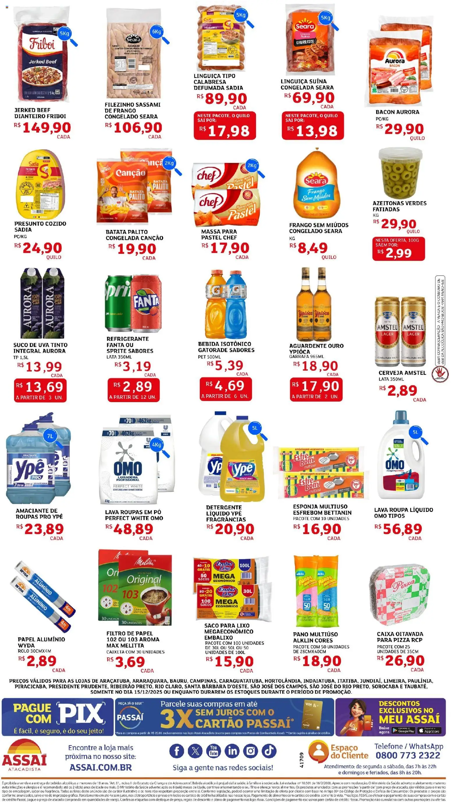 Assaí Atacadista Folheto - válido de 15.12.2025 | Página: 2 | Produtos: Suco, Base, Roupas, Bebida