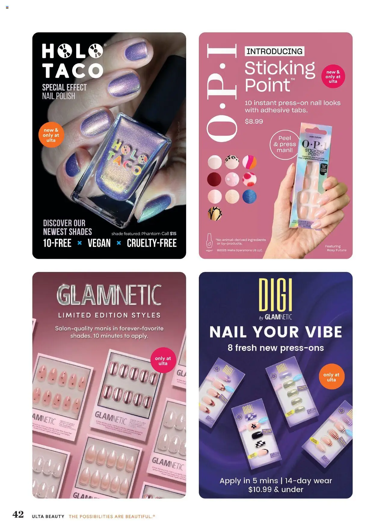Ulta Beauty Weekly Ad - valid from 05.10.2025 | Page: 42 | Products: Press, Adhesive, Nail, Nail polish