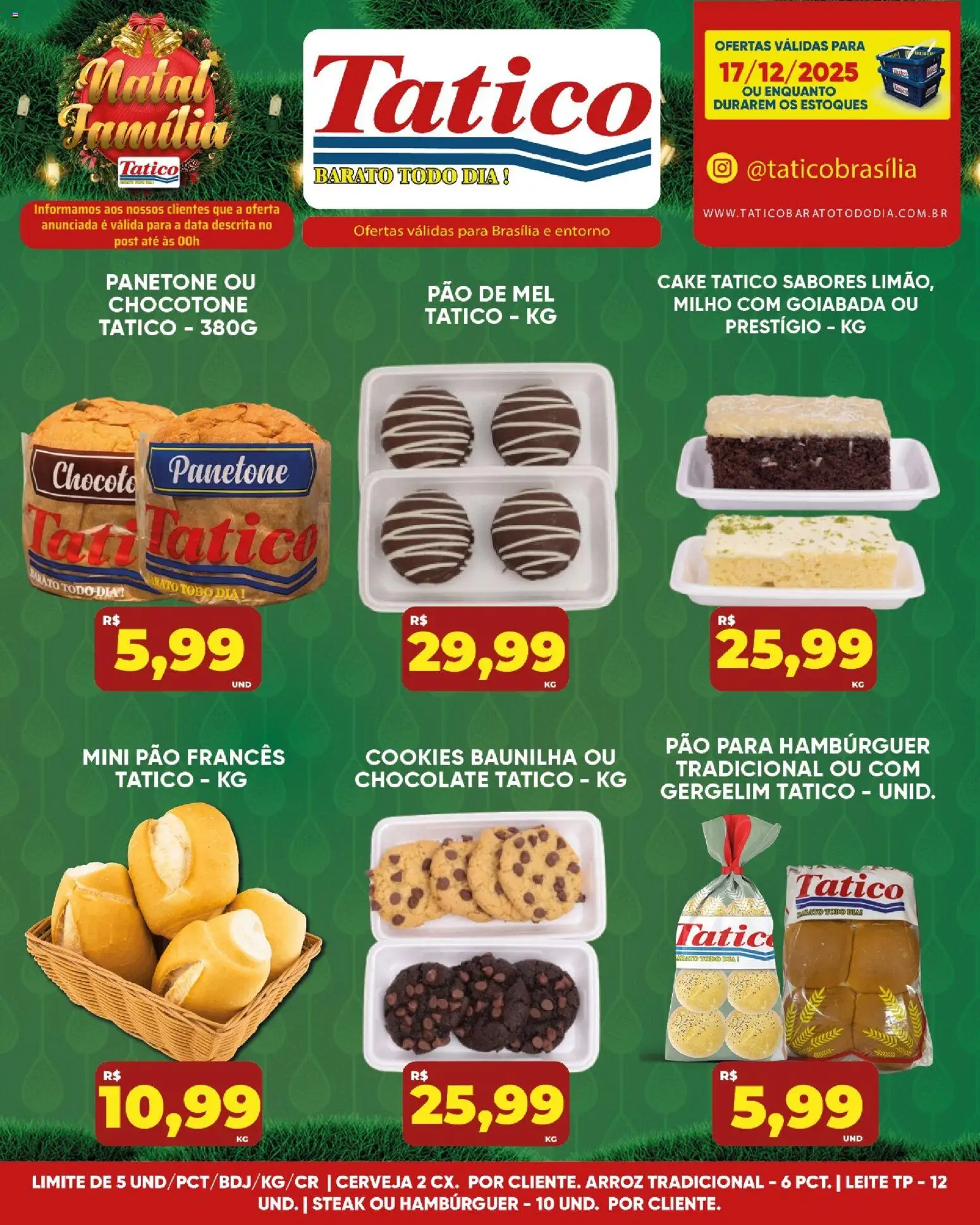 Tatico Folheto - válido de 17.12.2025 | Página: 6 | Produtos: Cerveja, Arroz, Cookies, Panetone
