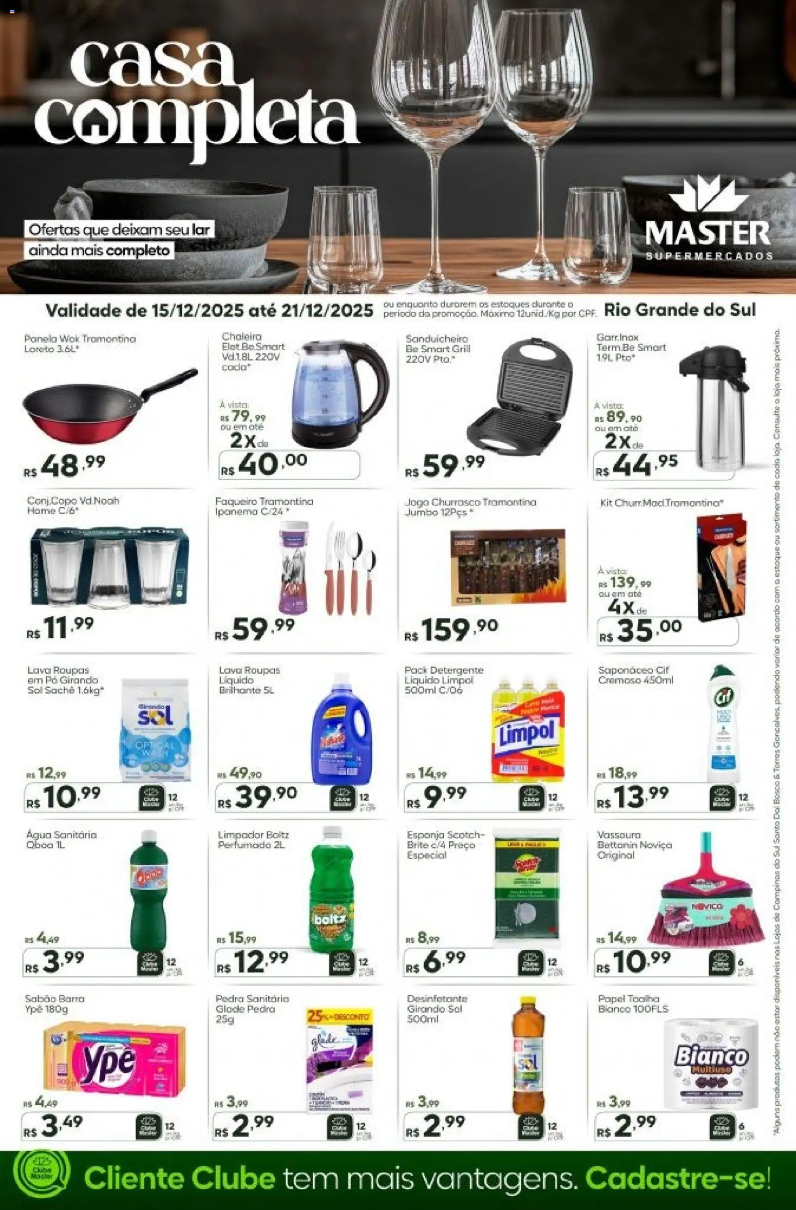 Master Folheto - válido de 15.12.2025 | Página: 1 | Produtos: Pó, Detergente, Saponáceo, Vassoura