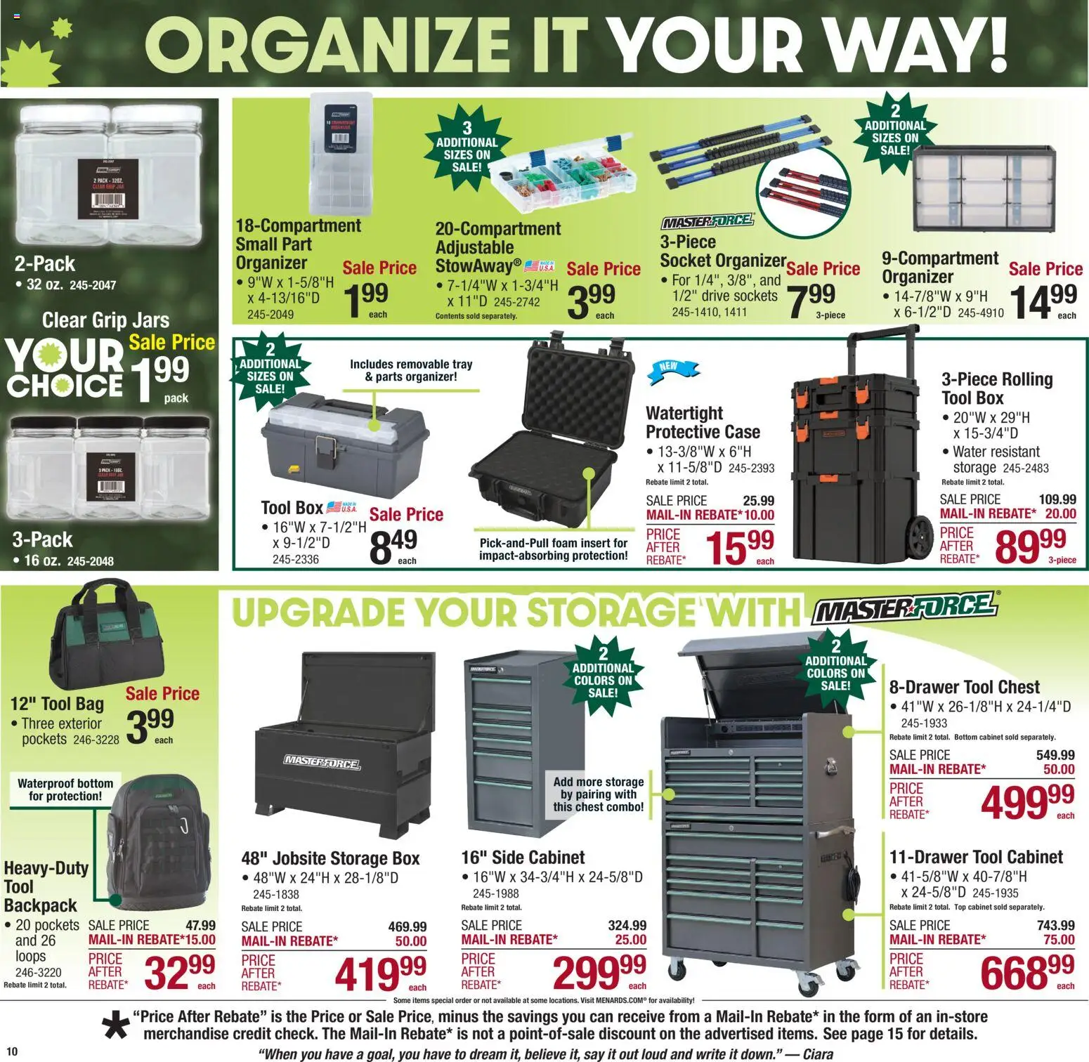 Menards - Weekly Ad - valid from 31.12.2025 | Page: 12 | Products: Socket, Water, Case, Bag