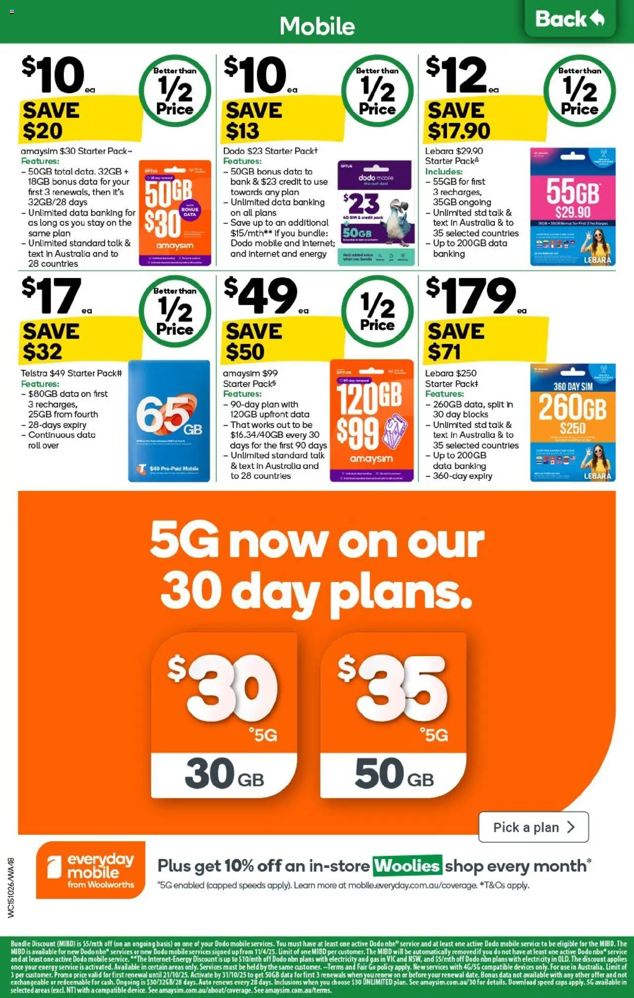 Woolworths catalogue - valid from 15.10.2025 | Page: 48 | Products: Mobile