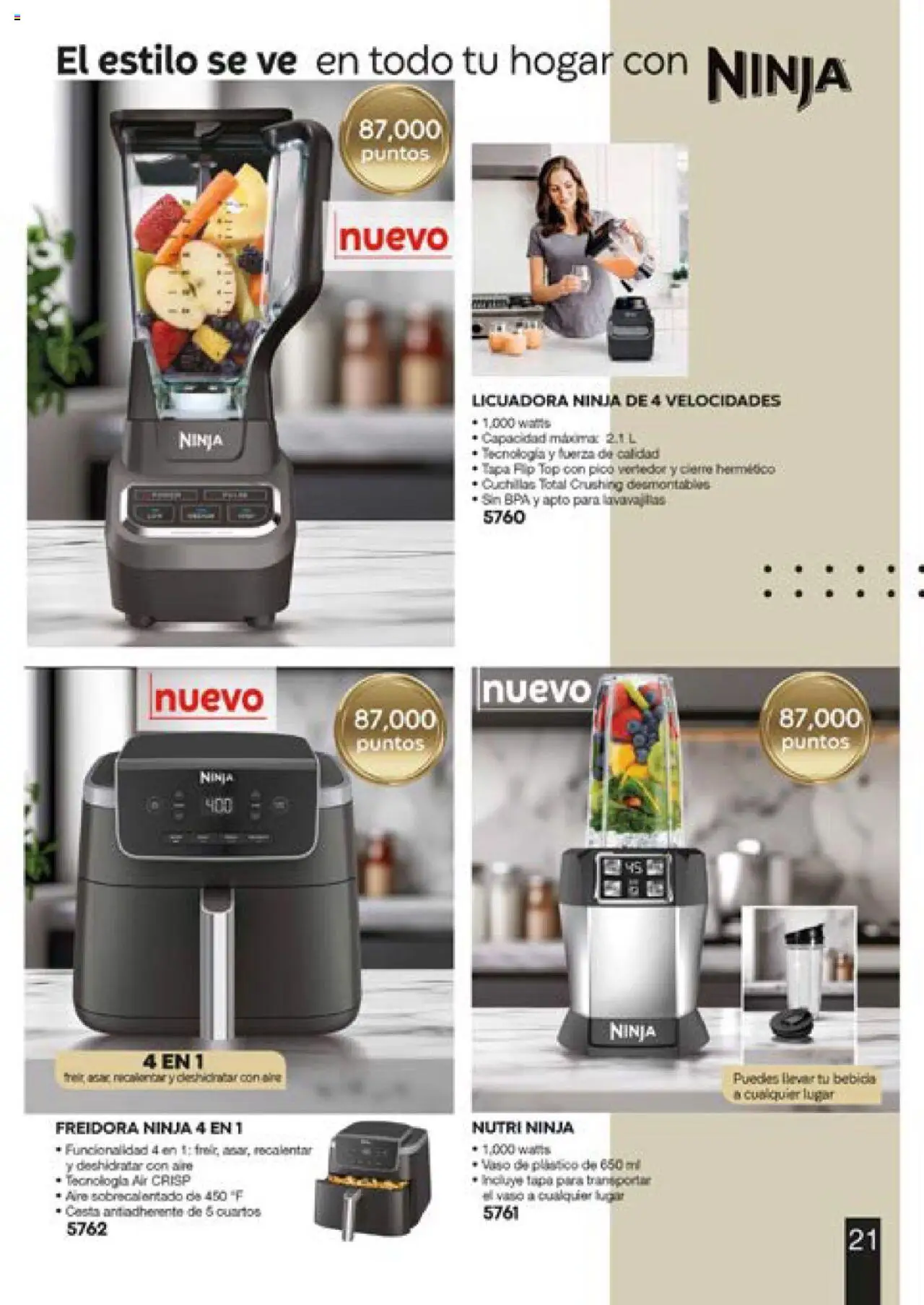 Nuevas ofertas de Fuller válidas en toda la República Mexicana desde el 13.06.2025. ¡Encuentra las mejores ofertas en Fuller catálogo Puntos! | Página: 21 | Productos: Licuadora, Pico, Lavavajillas, Top