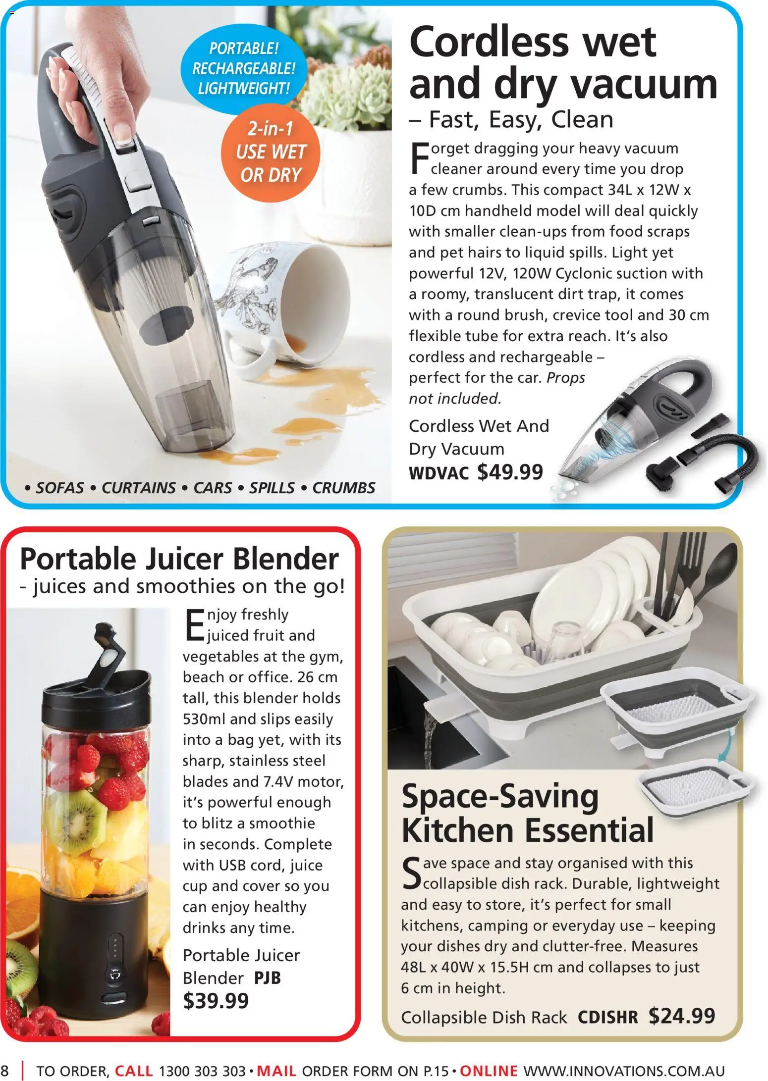 Innovations catalogue - valid from 25.02.2026 | Page: 8 | Products: Light, Cleaner, Vegetables, Bag