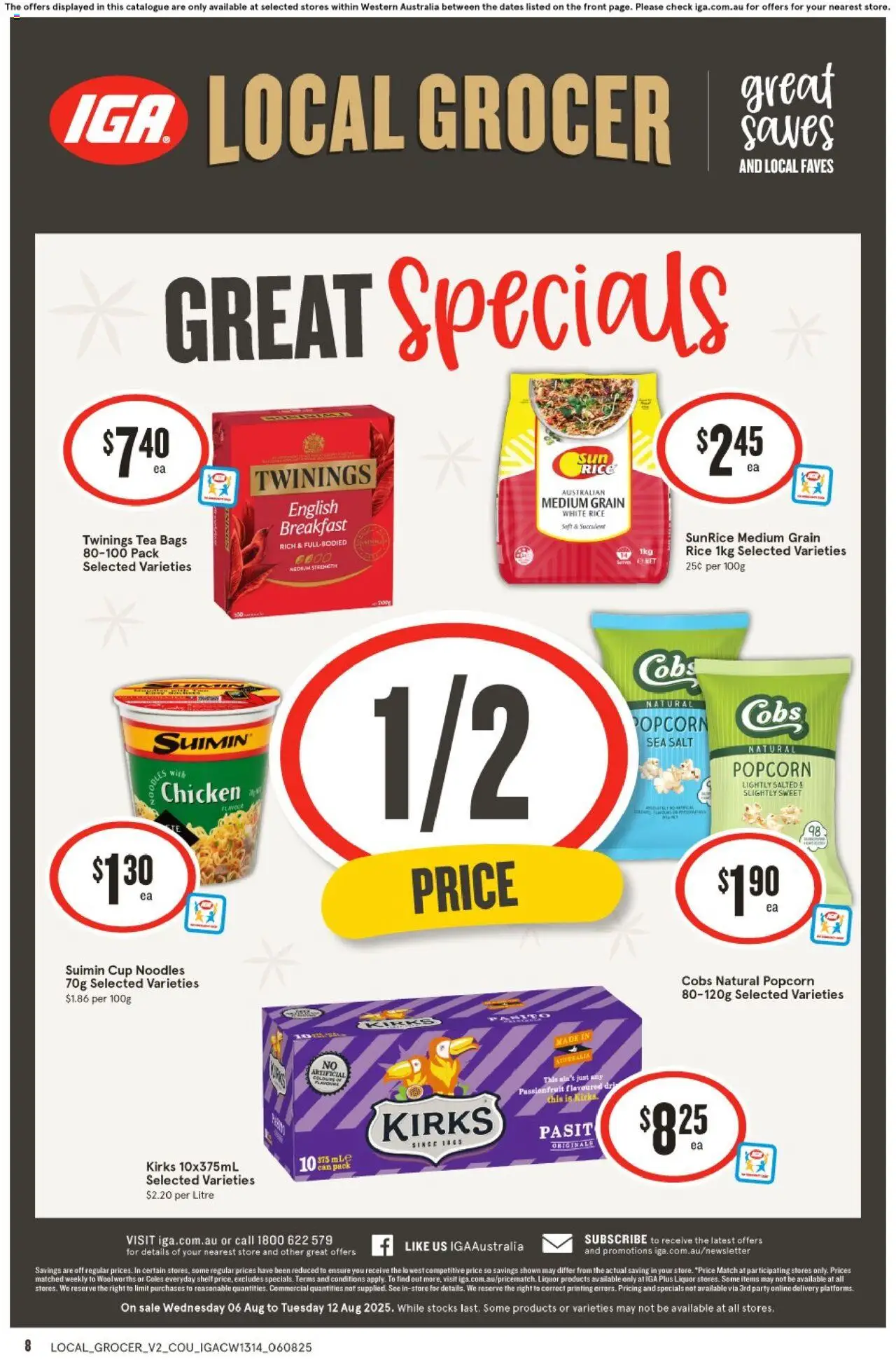 IGA catalogue - valid from 06.08.2025 | Page: 8 | Products: Toilet, Fragrance, Seafood, Tuna
