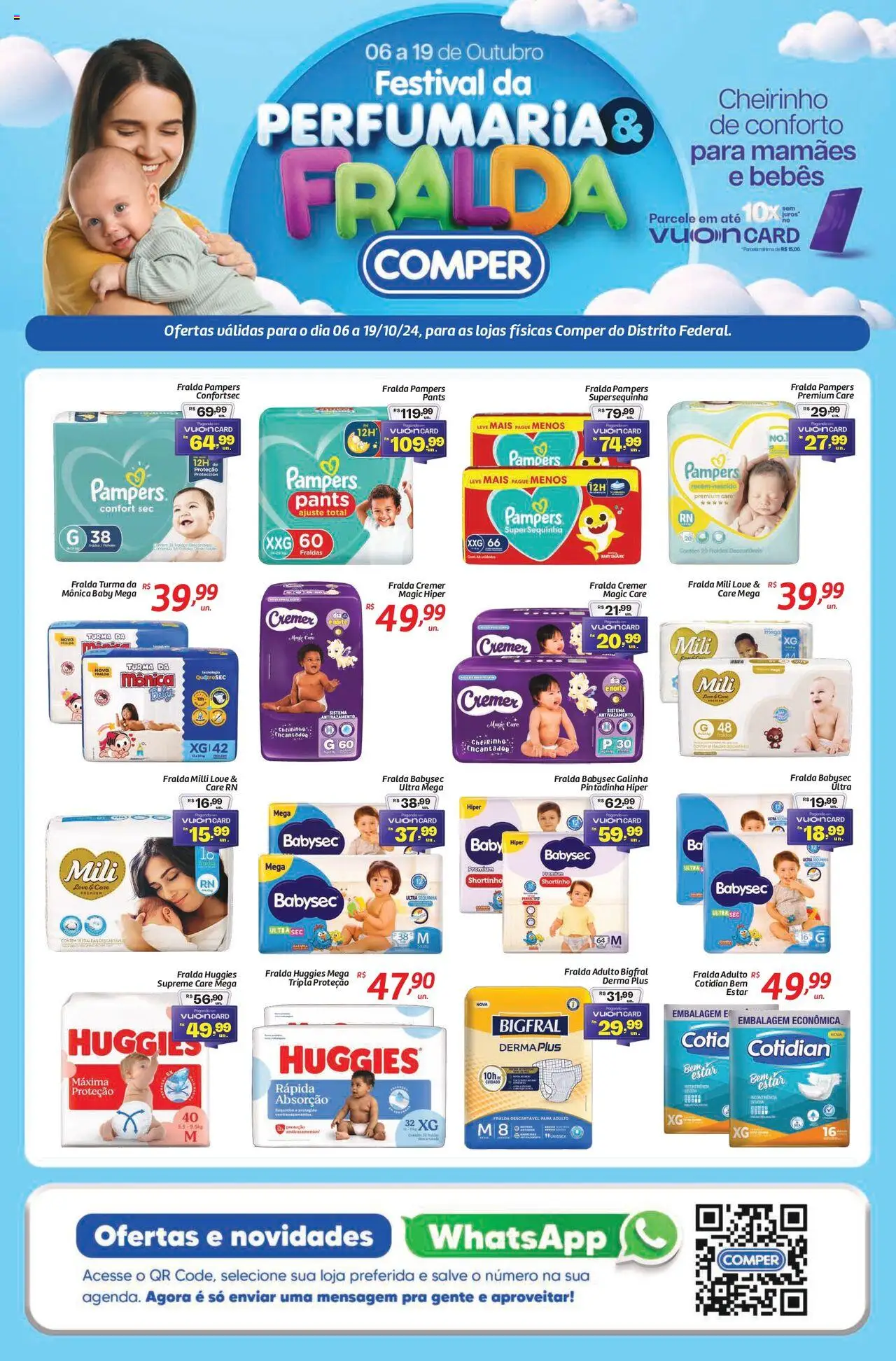 Comper Folheto - válido de 06.10.2025 | Página: 1 | Produtos: Fralda pampers, Pampers