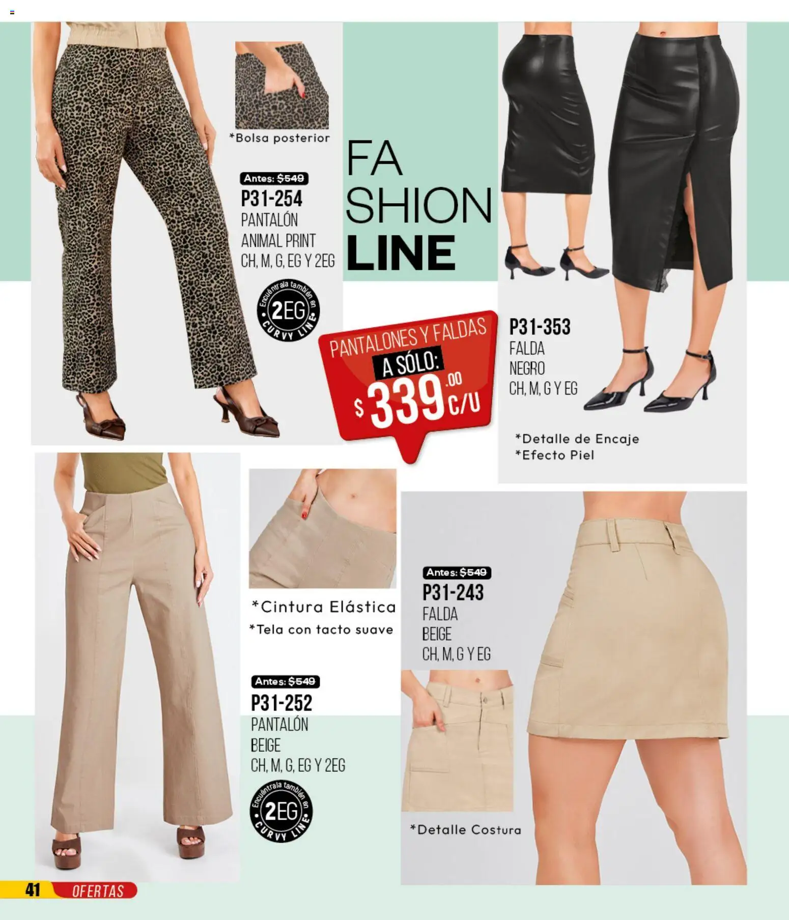 Nuevas ofertas de Cklass válidas en toda la República Mexicana desde el 12.01.2026. ¡Encuentra las mejores ofertas en Cklass catálogo Mega Ofertas Ropa! | Página: 42 | Productos: Faldas, Pantalones, Falda