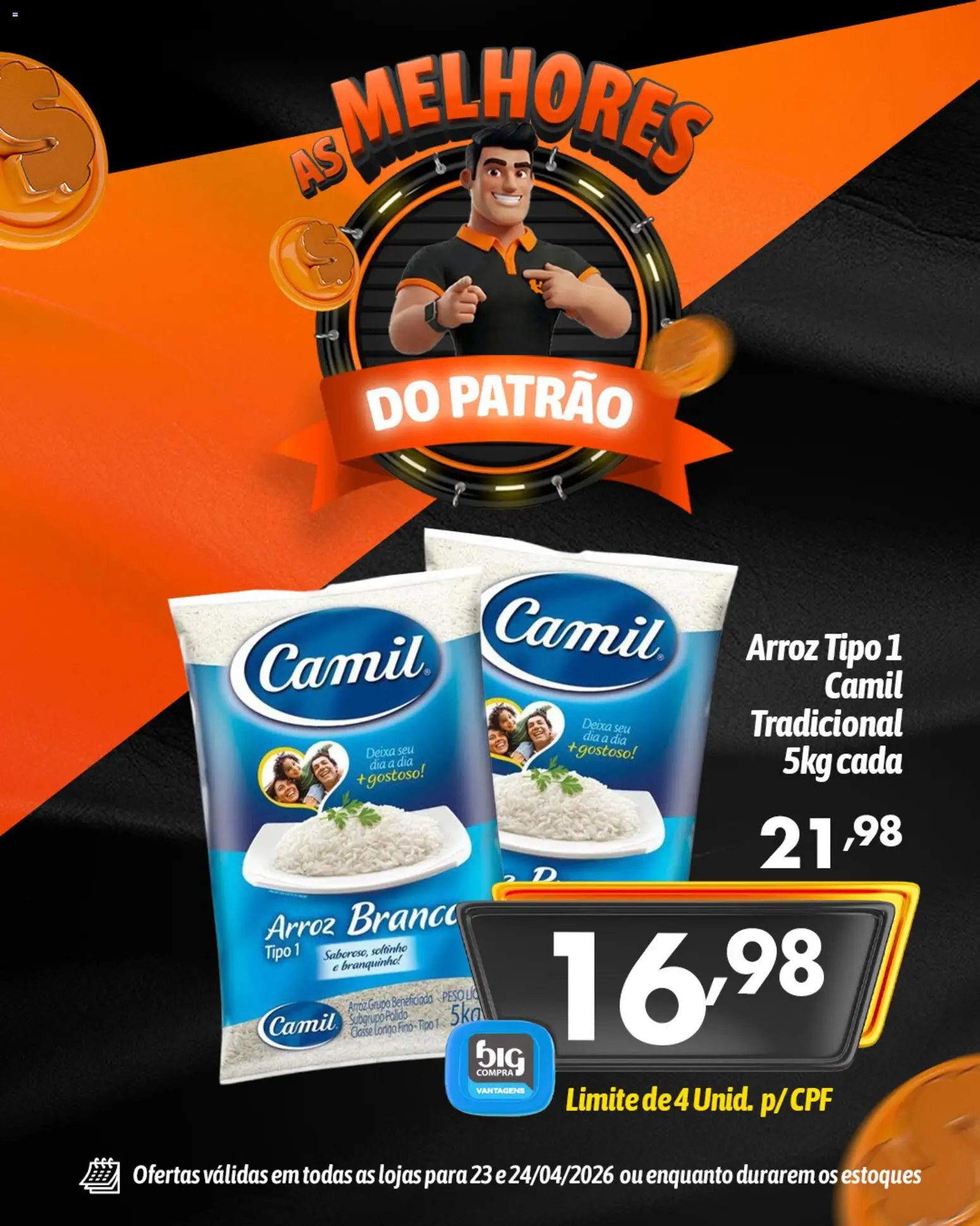 Big Compra Folheto - válido de 23.04.2026 | Página: 1 | Produtos: Arroz
