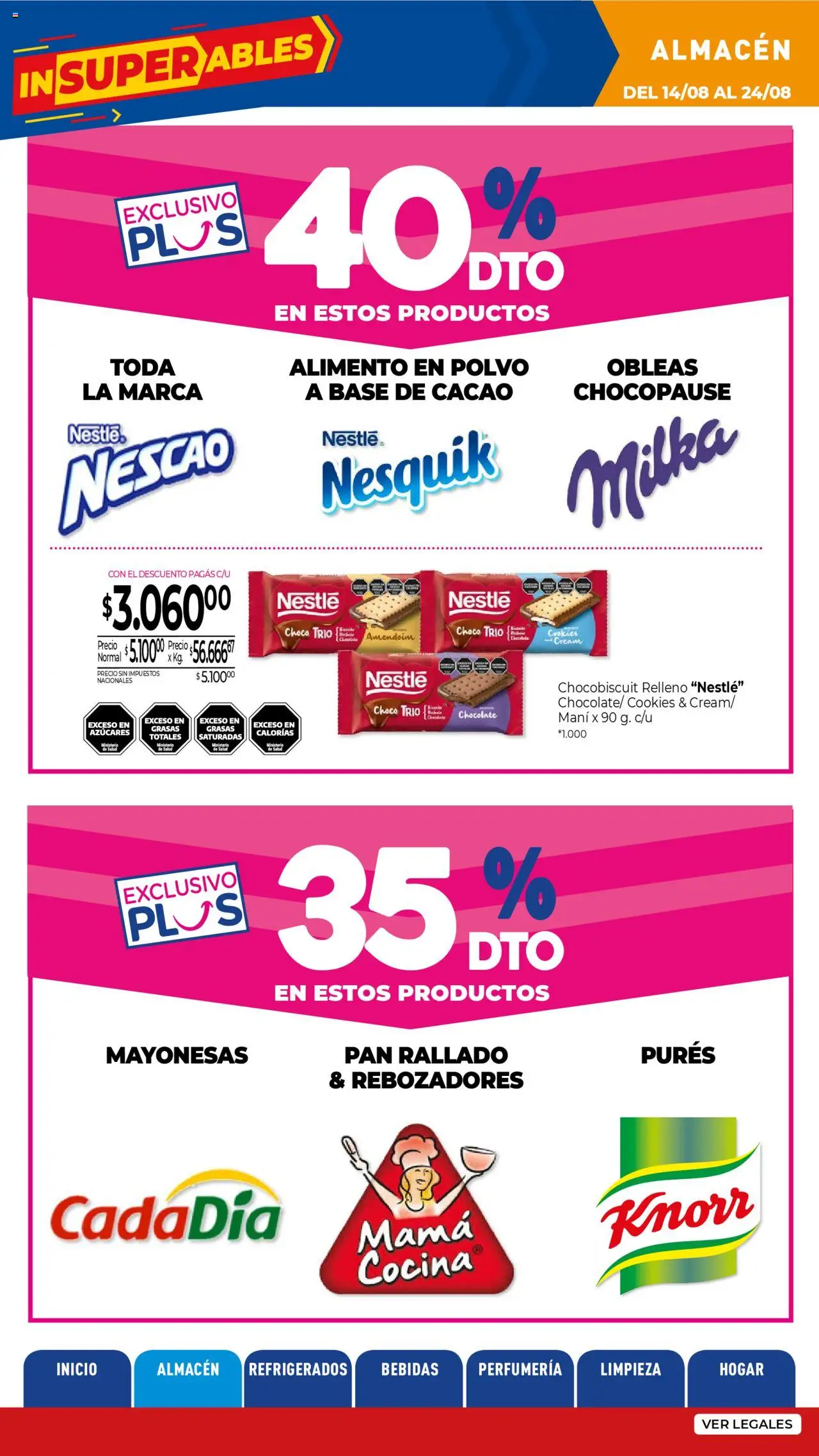 La Anonima - Insuperables - z5 │ válido desde el 14.08.2025 | Página: 8 | Productos: Polvo, Mani, Pan, Chocolate