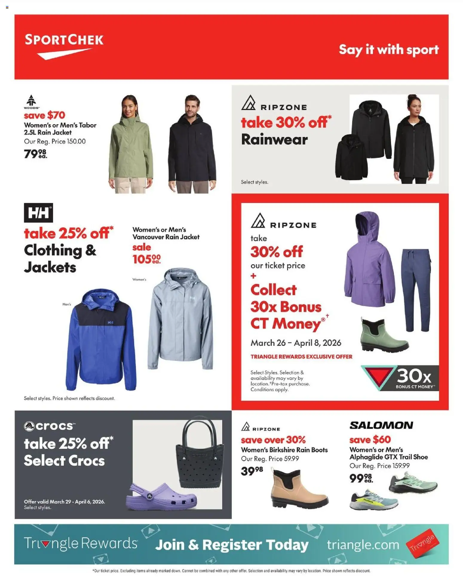 Sport Chek flyer valid from 26.03.2026 | Page: 5 | Products: Boots, Jacket