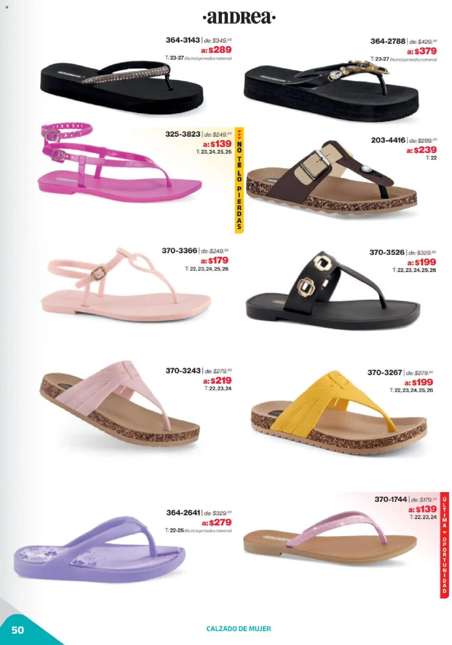 Nuevas ofertas de Andrea válidas en toda la República Mexicana desde el 02.11.2025. ¡Encuentra las mejores ofertas en Andrea catálogo Outlet! | Página: 50