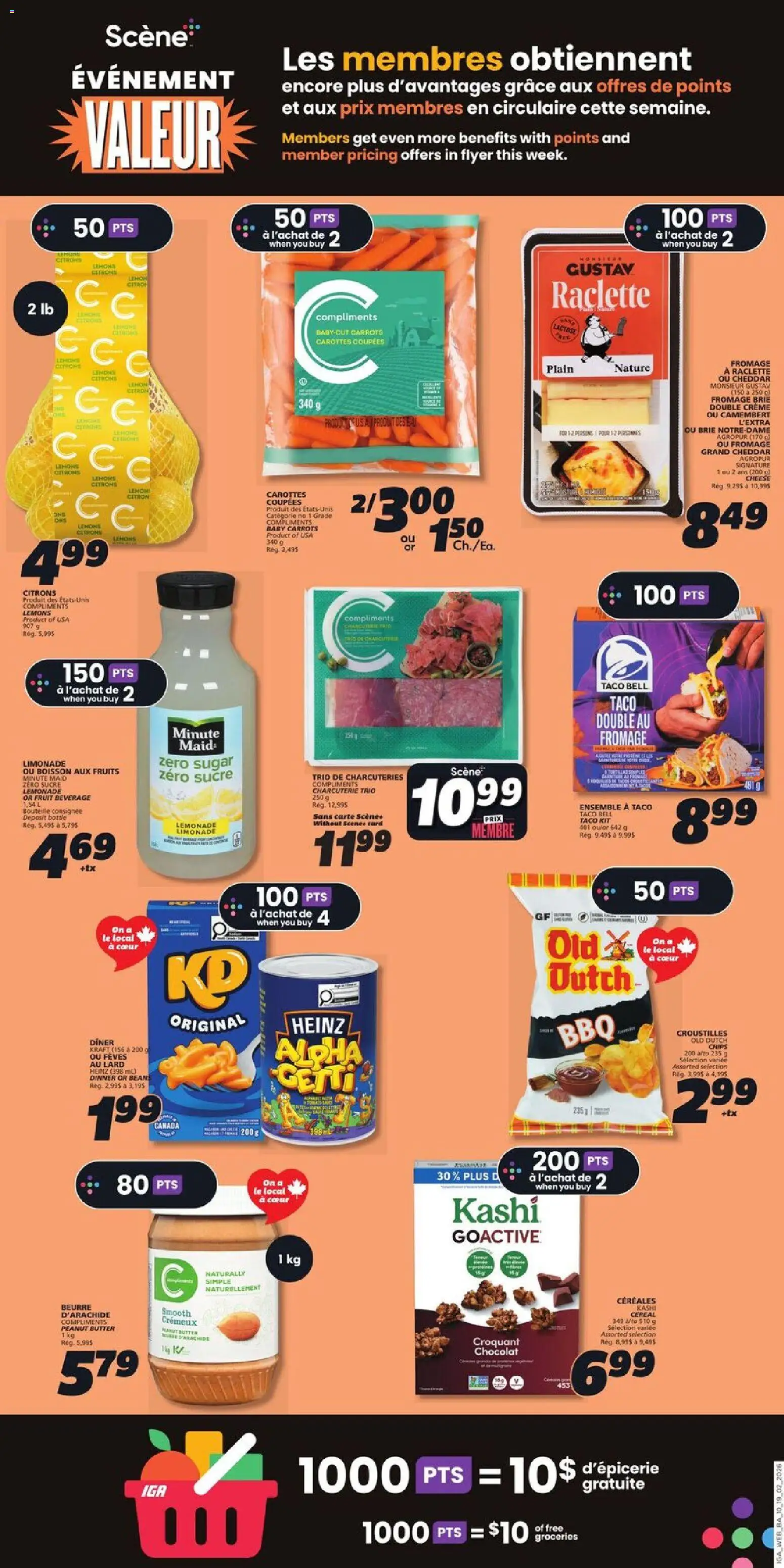 IGA flyer valid from 19.02.2026 | Page: 12 | Products: Chips, Butter, Cheese