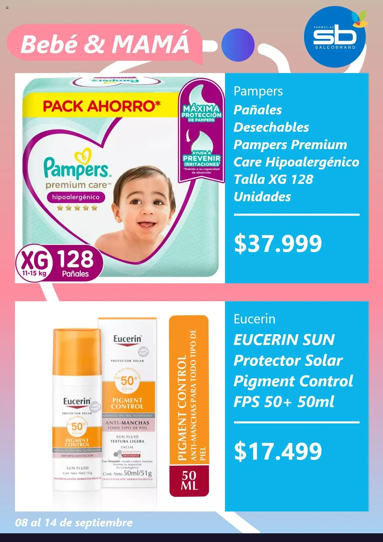 Salcobrand ofertas  │ válido desde el 08.09.2025 | Página: 4 | Productos: Pañales, Protector solar