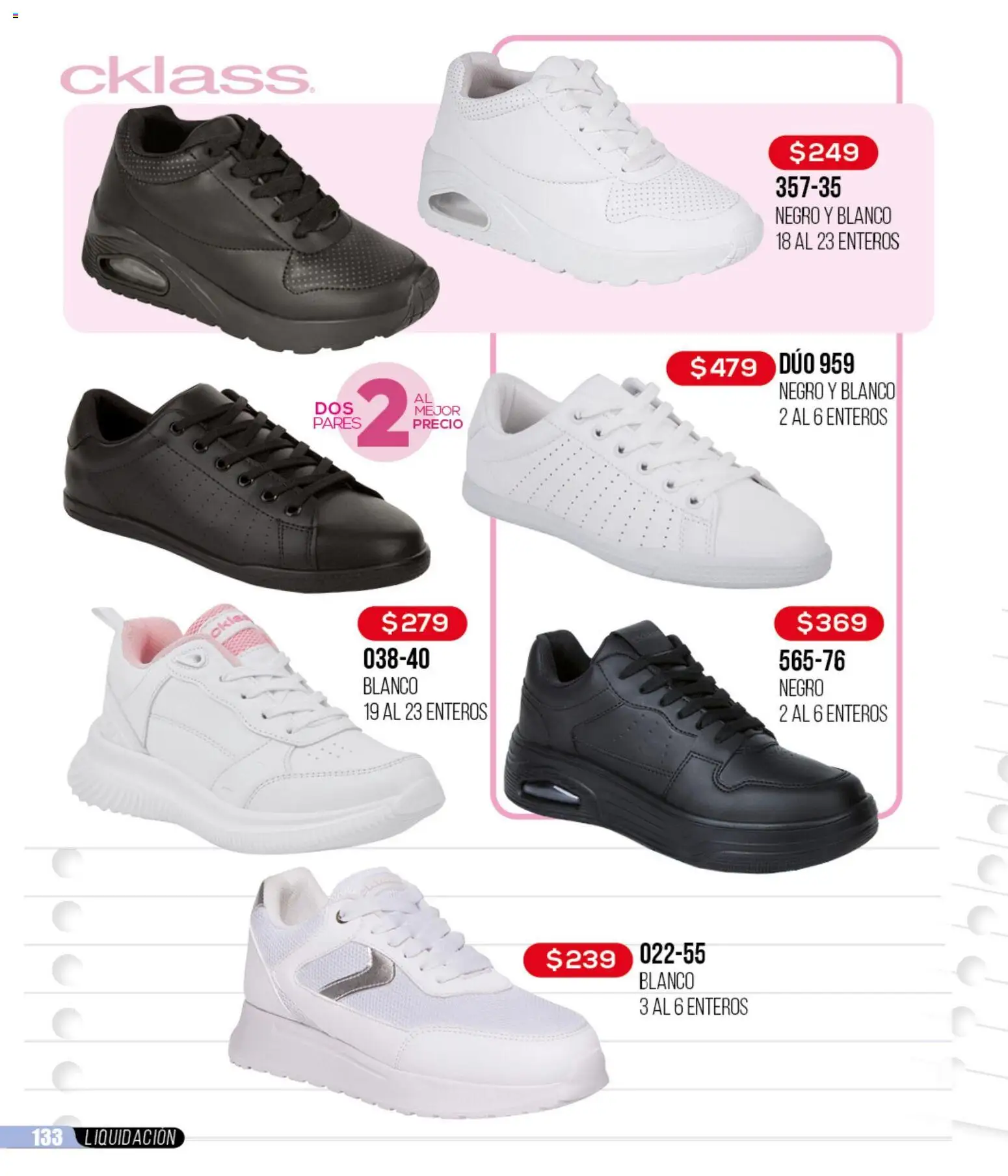 Nuevas ofertas de Cklass válidas en toda la República Mexicana desde el 18.03.2026. ¡Encuentra las mejores ofertas en Cklass catálogo Liquidación total calzado! | Página: 134