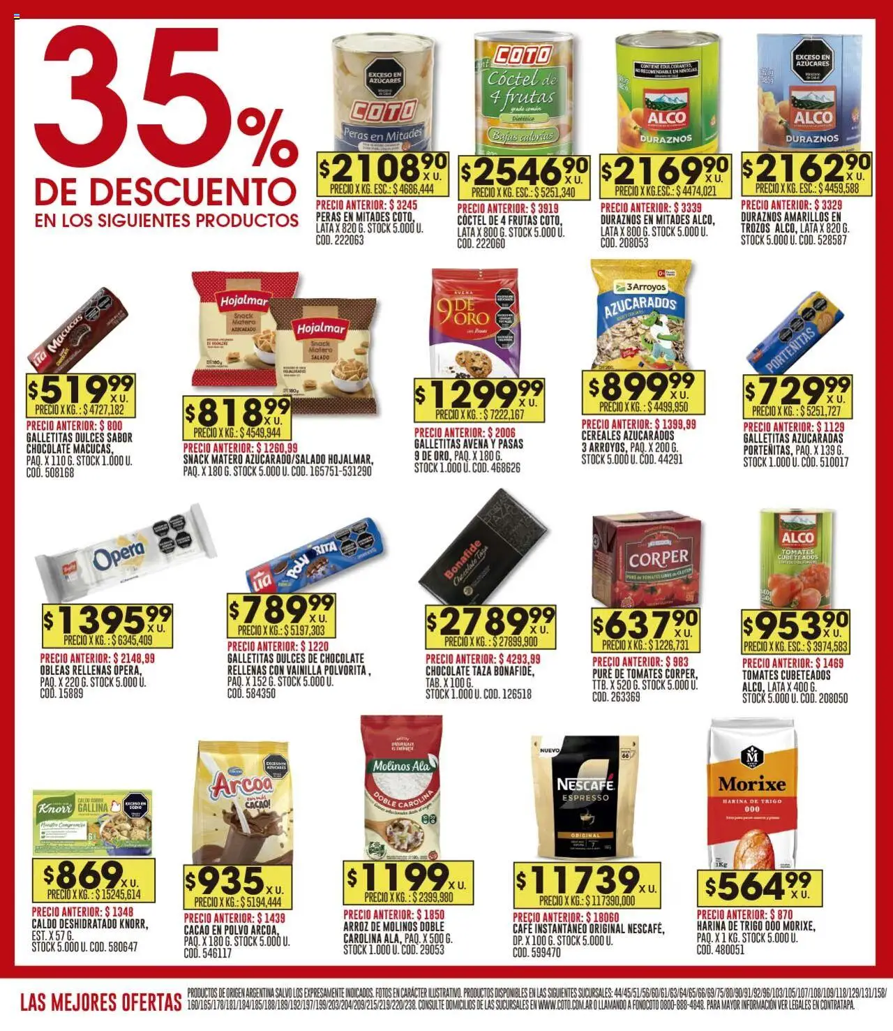 Coto ofertas │ válido desde el 11.08.2025 | Página: 10 | Productos: Taza, Tomates, Cacao, Cereales
