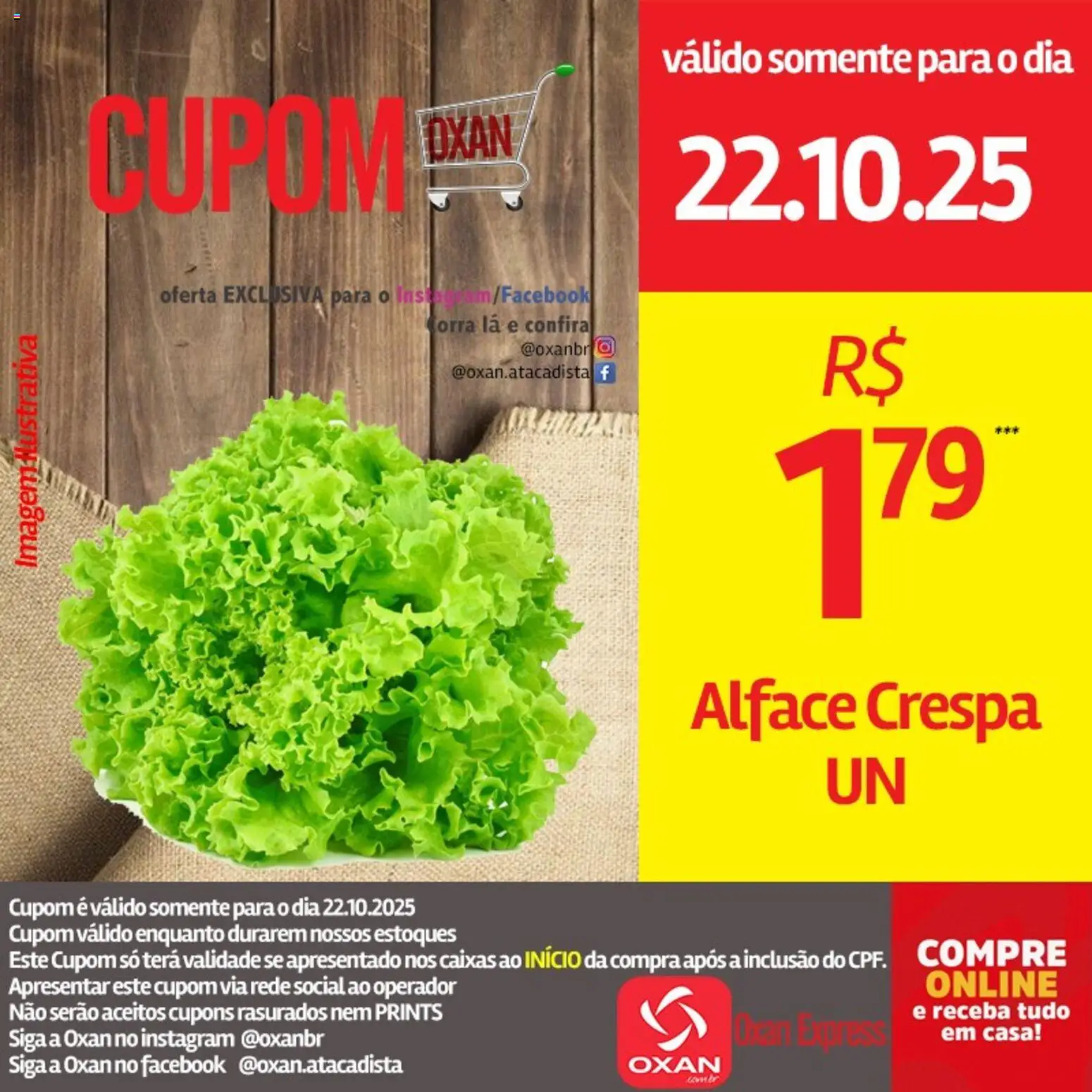 Oxan Atacadista Folheto - válido de 22.10.2025 | Página: 19 | Produtos: Alface