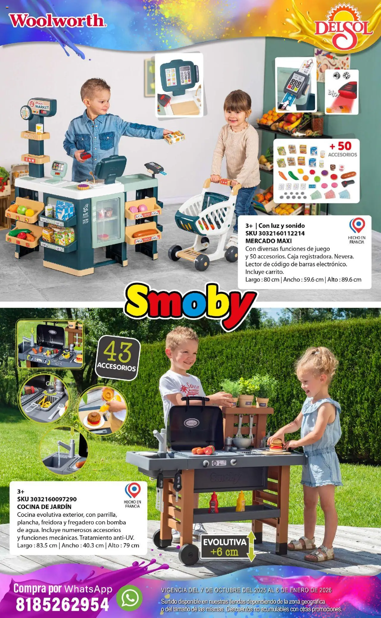 Nuevas ofertas de Del Sol y Woolworth válidas en toda la República Mexicana desde el 07.10.2025. ¡Encuentra las mejores ofertas en Del Sol y Woolworth - Catálogo Castillo Del Juguete! | Página: 102 | Productos: Juego, Cocina, Freidora, Caja