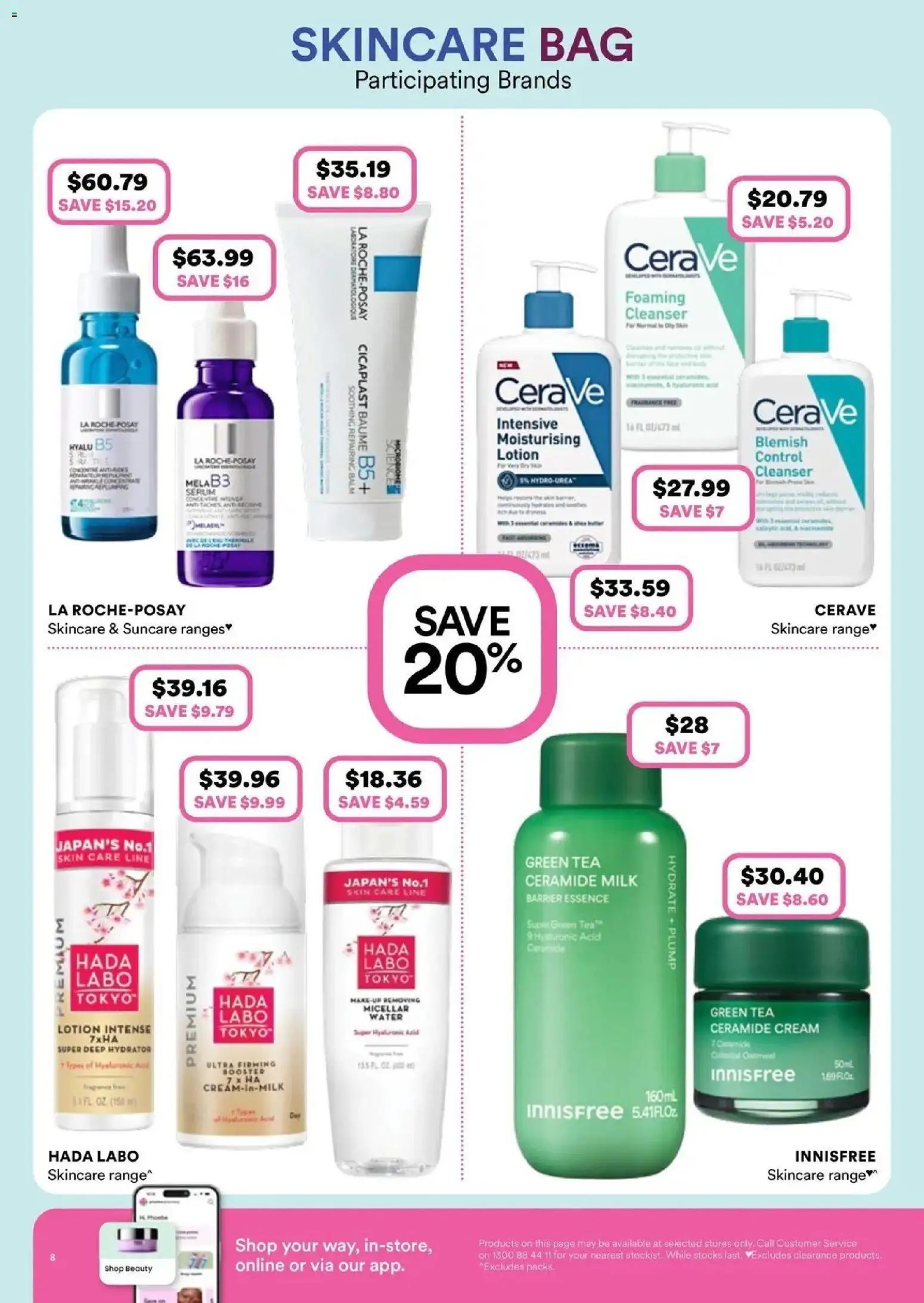 Priceline Pharmacy catalogue - valid from 08.04.2026 | Page: 8 | Products: Milk, Makeup, Blemish, Bag