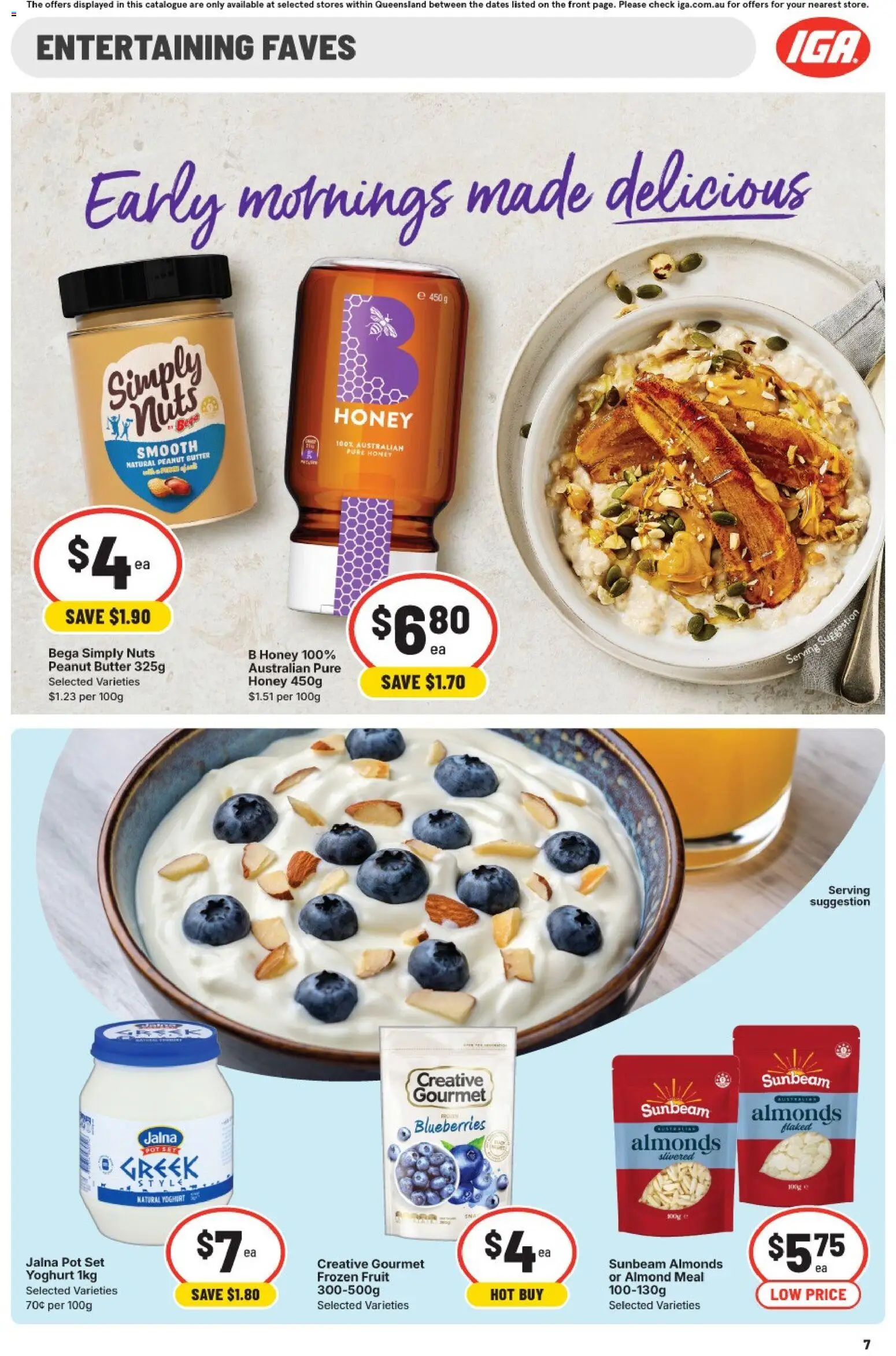 IGA catalogue - valid from 07.01.2026 | Page: 10 | Products: Almonds, Pot, Yoghurt, Blueberries